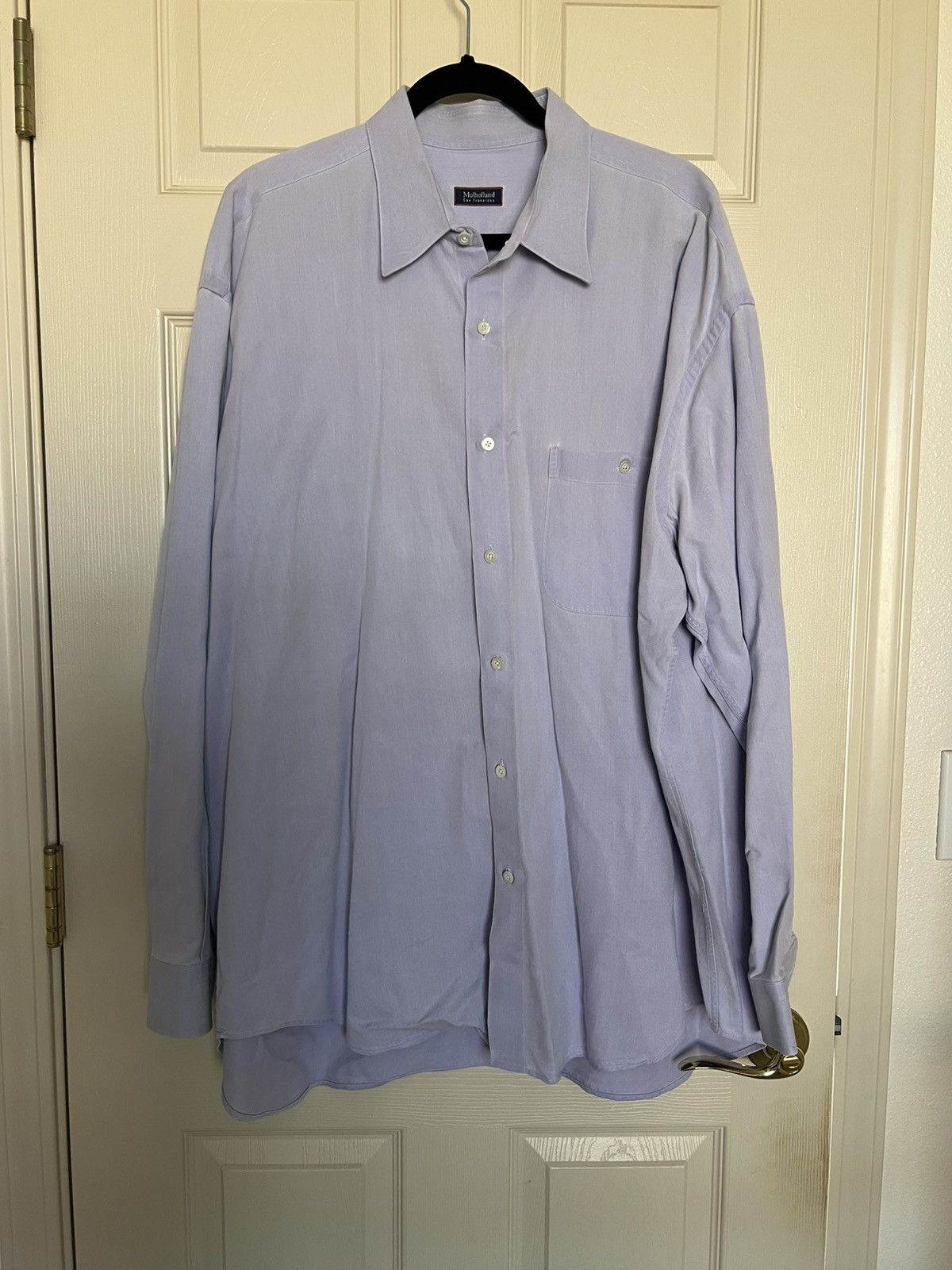 Vintage Mulholland San Francisco XXL Shirt Italy Cotton Blend Size US XXL / EU 58 / 5 - 2 Thumbnail