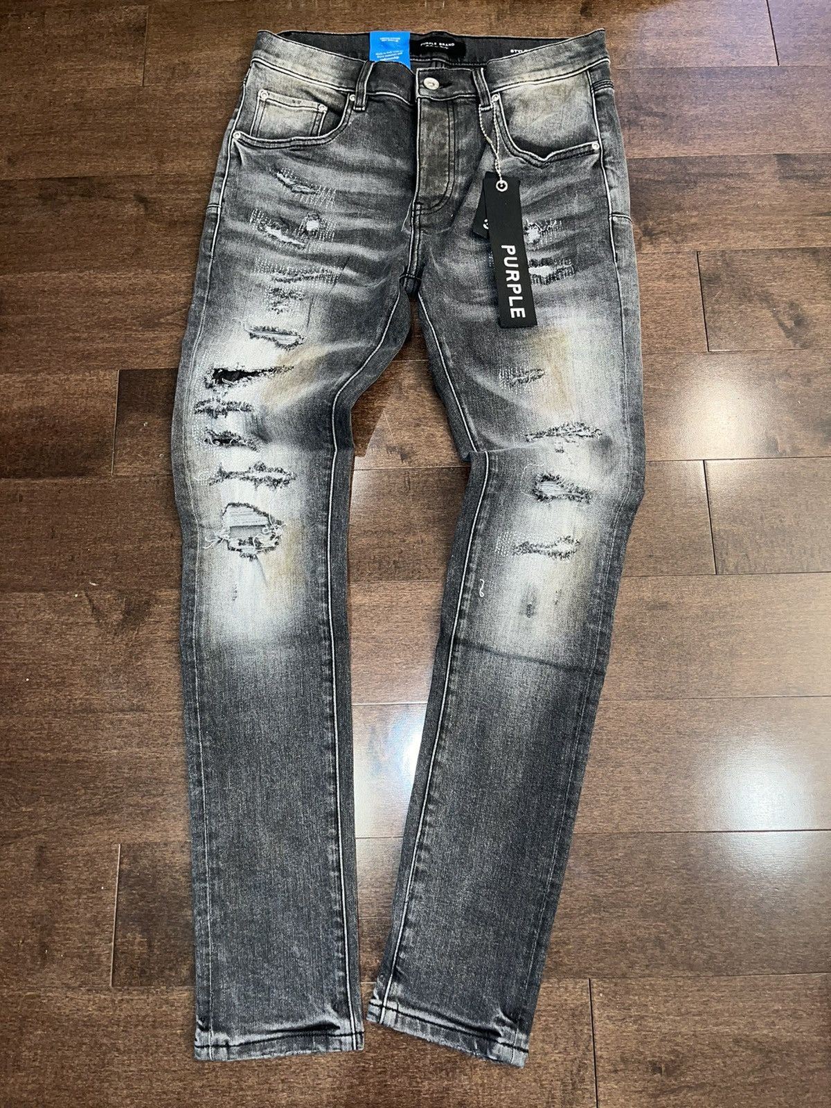 Purple Brand Grey Purple Band Black Label Jeans | Grailed