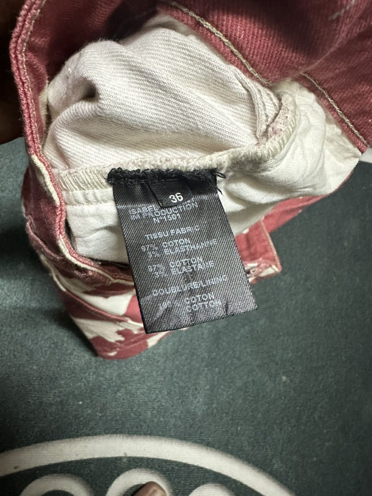 Isabel Marant Isabel Marant red n cream print pant Size 30" / US 8 / IT 44 - 6 Thumbnail