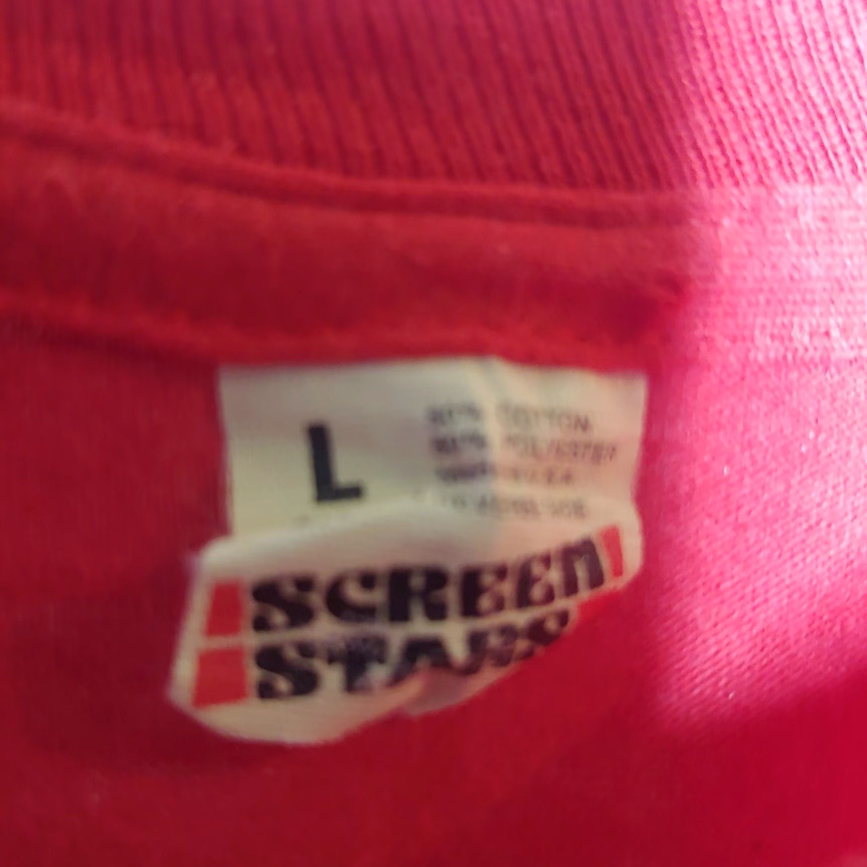 Vintage VINTAGE Screen Stars American Heart Association Shirt L Men Red Short Sleeve Crew Neck Cotton Blend 1980s Run Graphic Double-Sided Size US L / EU 52-54 / 3 - 5 Thumbnail