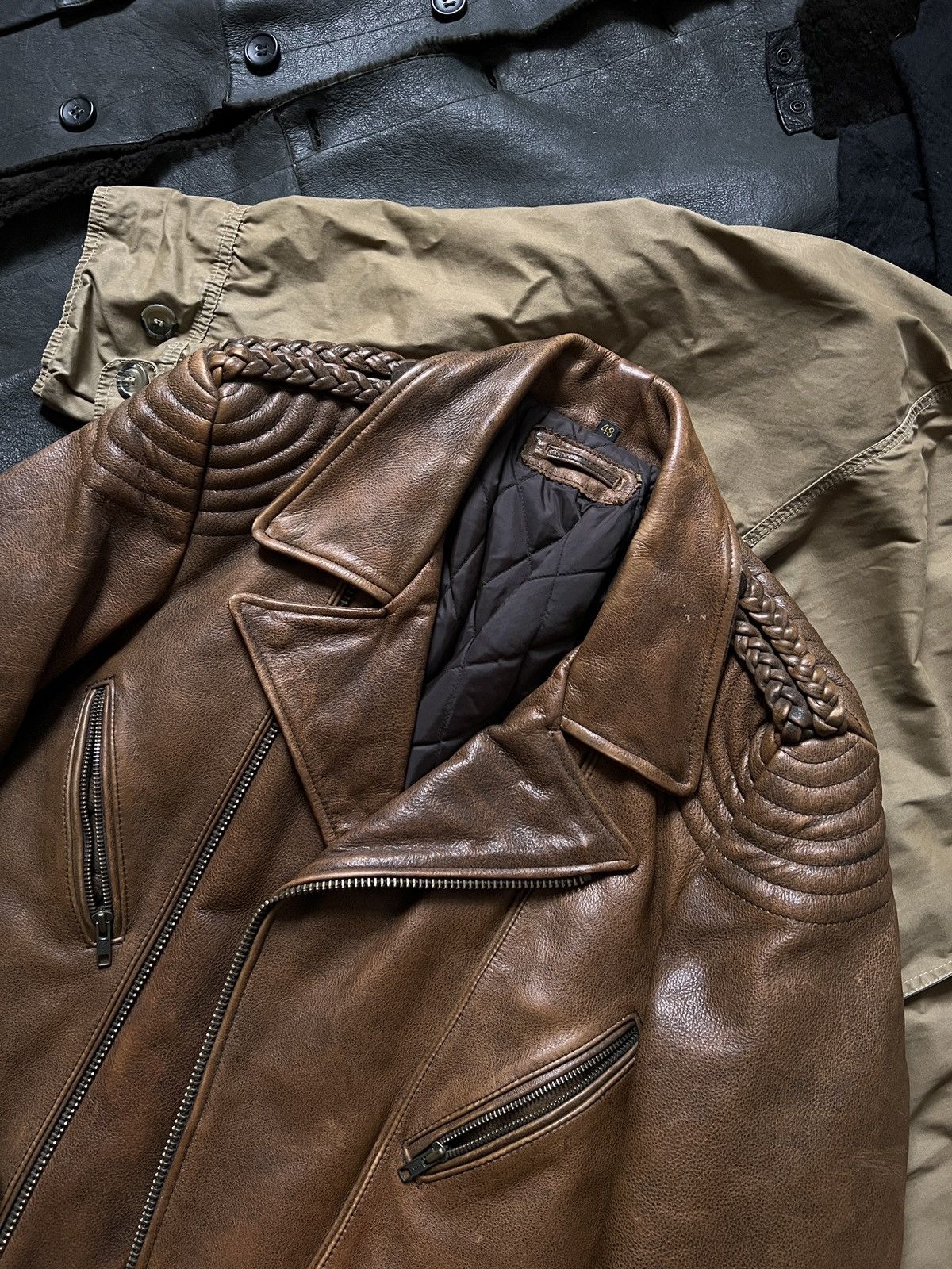 Hein Gericke Vintage Hein Gericke 100% Leather Biker Moto Jacket Size US M / EU 48-50 / 2 - 8 Thumbnail