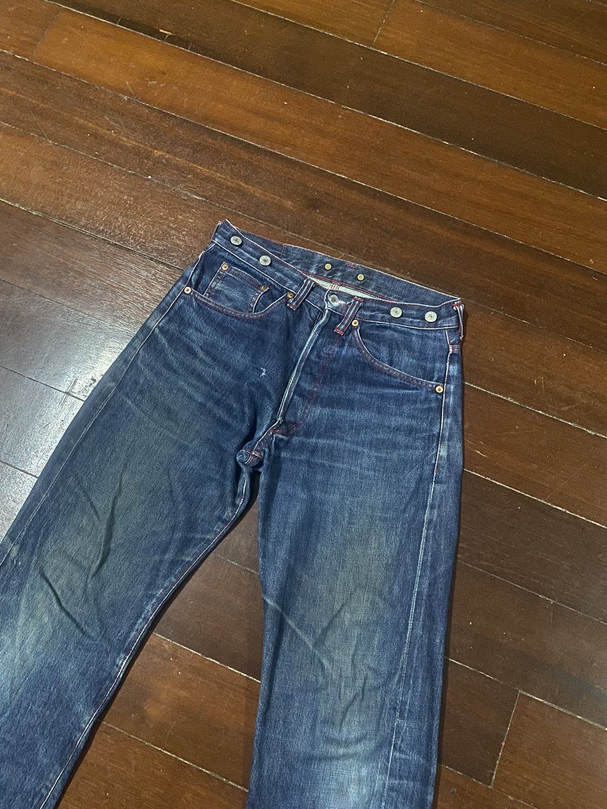 Studio D'Artisan studio d'artisan 480 tokushima denim selvedge distressed Size US 30 / EU 46 - 5 Thumbnail