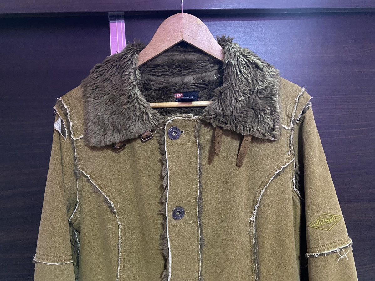 Diesel Diesel Black Gold Shearling Fur Parka Jacket Size US M / EU 48-50 / 2 - 6 Thumbnail