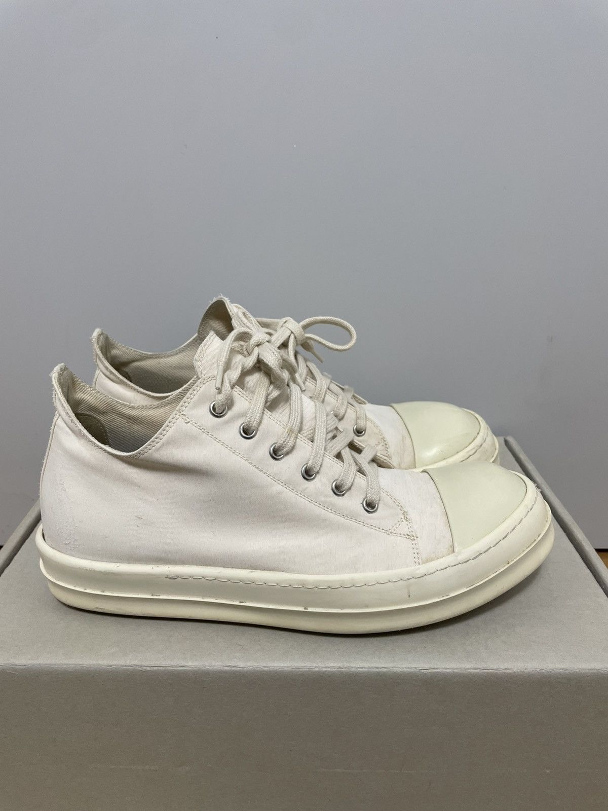 Rick Owens Rick Owens Ramones low white Size US 9 / EU 42 - 2 Thumbnail