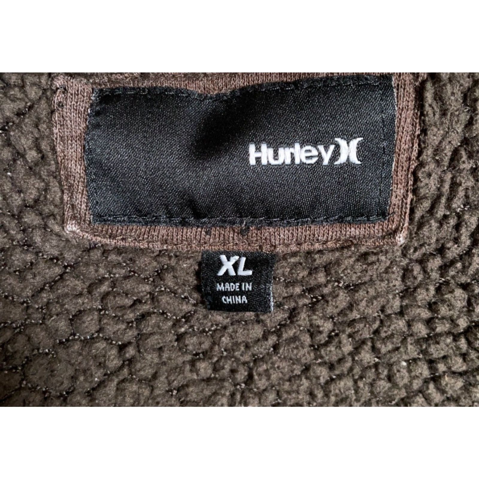 Hurley Hurley Y2K Sherpa Lined Hoodie Men's XL Brown Sweatshirt Color Faded Skater Size US XL / EU 56 / 4 - 3 Thumbnail