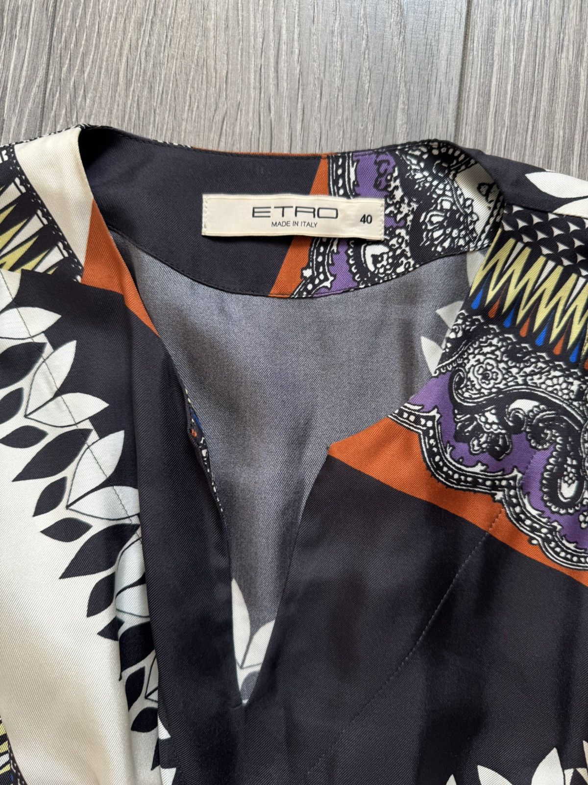 Etro Etro Milano multicolor silk midi fringe dress 40 Size S / US 4 / IT 40 - 5 Thumbnail