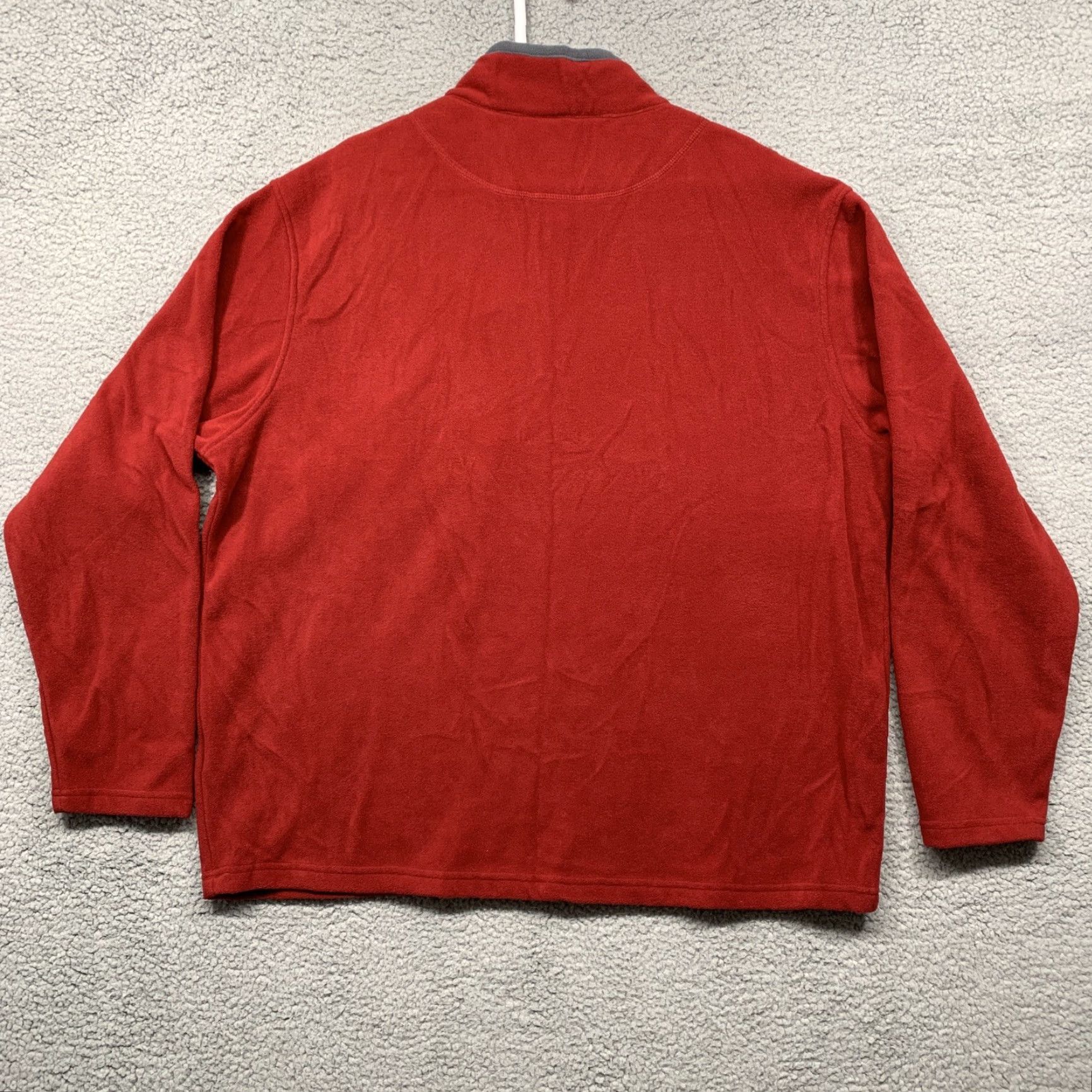 Free Country Grays Free Country Pullover Sweatshirt 2XL Red Logo 1/4 Zip Front Pocket Mens Shirt Size US XXL / EU 58 / 5 - 4 Thumbnail