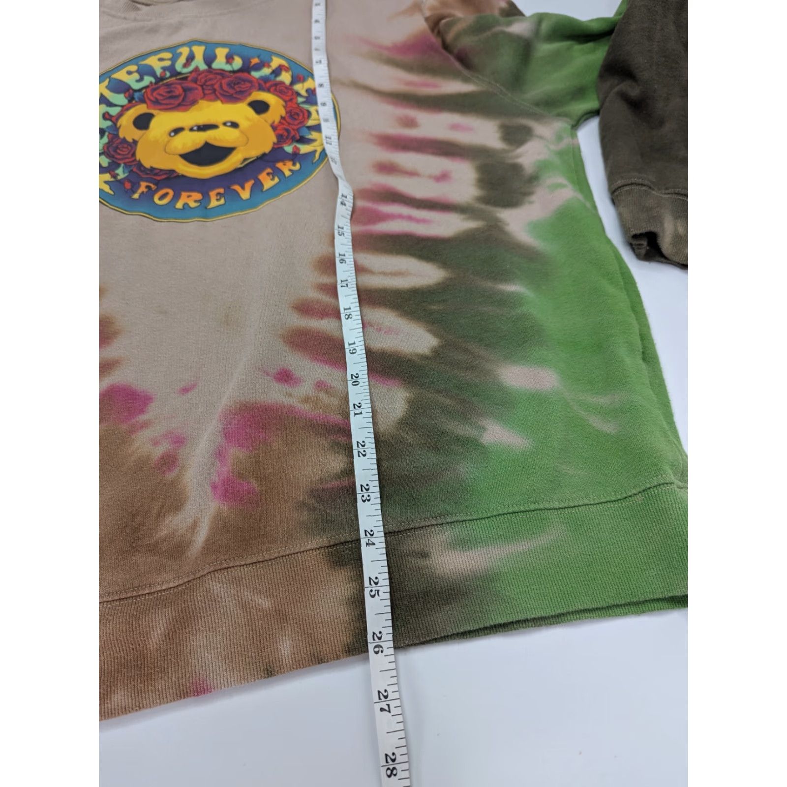 Vintage Grateful Dead Sweatshirt Womens 2XL Brown Tie Dye Bear Roses Hippie Band Pullover Crew Neck Long Sleeve Cotton Blend Knit Casual Size XXL / US 16-18 / IT 52-54 - 5 Thumbnail