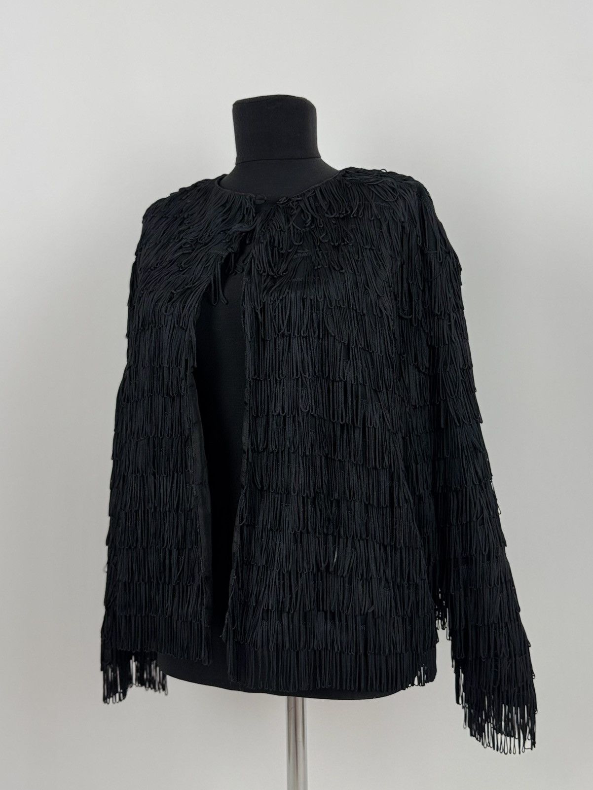 Katharine Hamnett London Vintage Katharine Hamnett London Loop Fringe Women’s Jacket Size M / US 6-8 / IT 42-44 - 2 Thumbnail