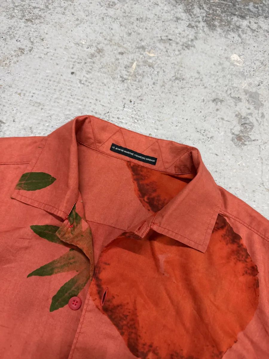 Marithe + Francois Girbaud 2000s Marithé + François Girbaud Red Strawberry Short Sleeves Shirt Size US M / EU 48-50 / 2 - 8 Thumbnail