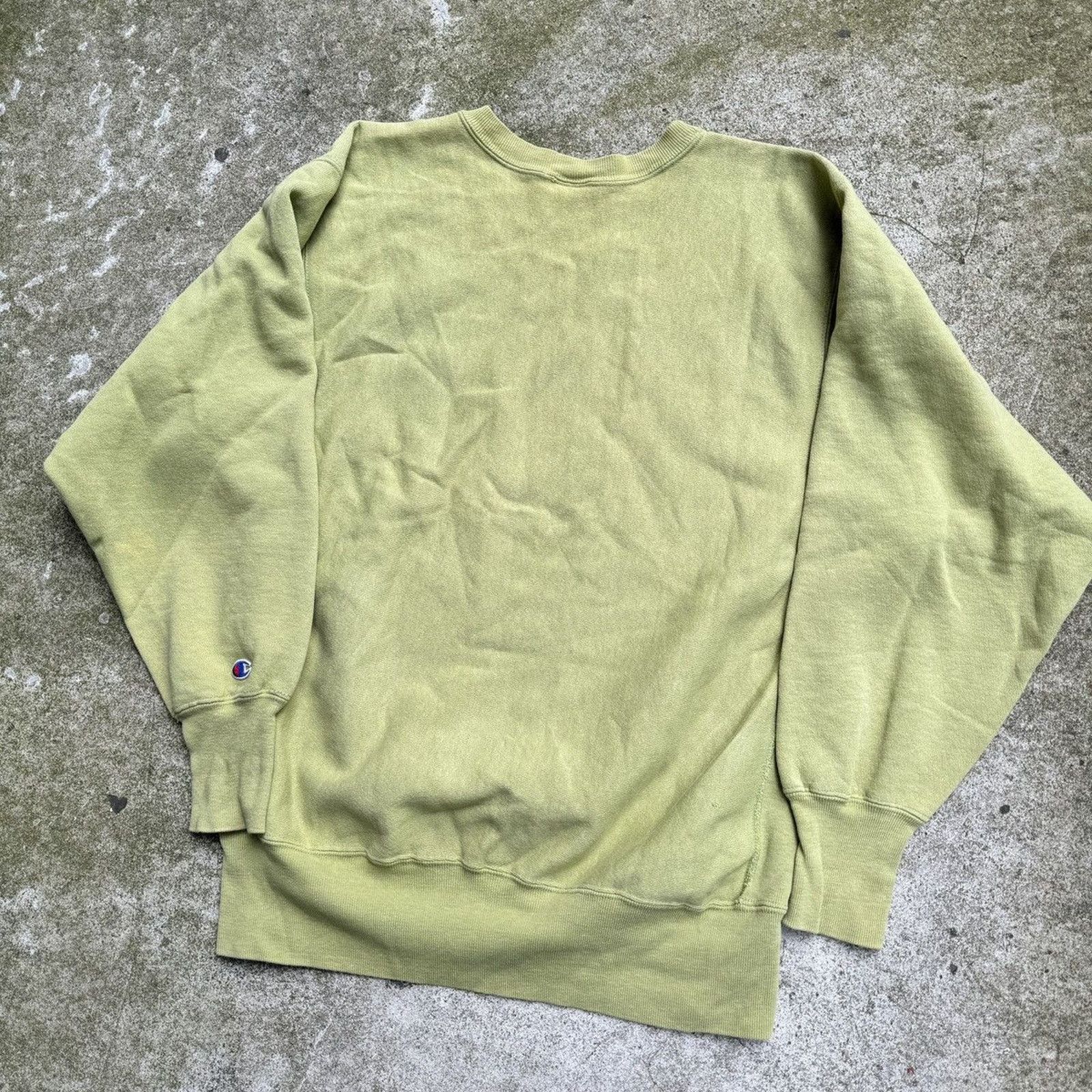 Champion 90s Champion Reverse Weave Green Sweatshirt Size US L / EU 52-54 / 3 - 7 Thumbnail