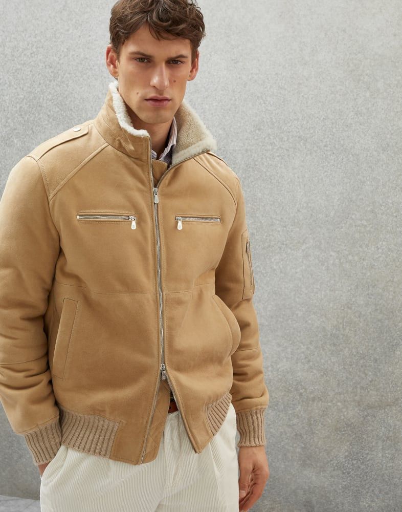 Brunello Cucinelli Jacket in Beige Size US L / EU 52-54 / 3 - 1 Thumbnail