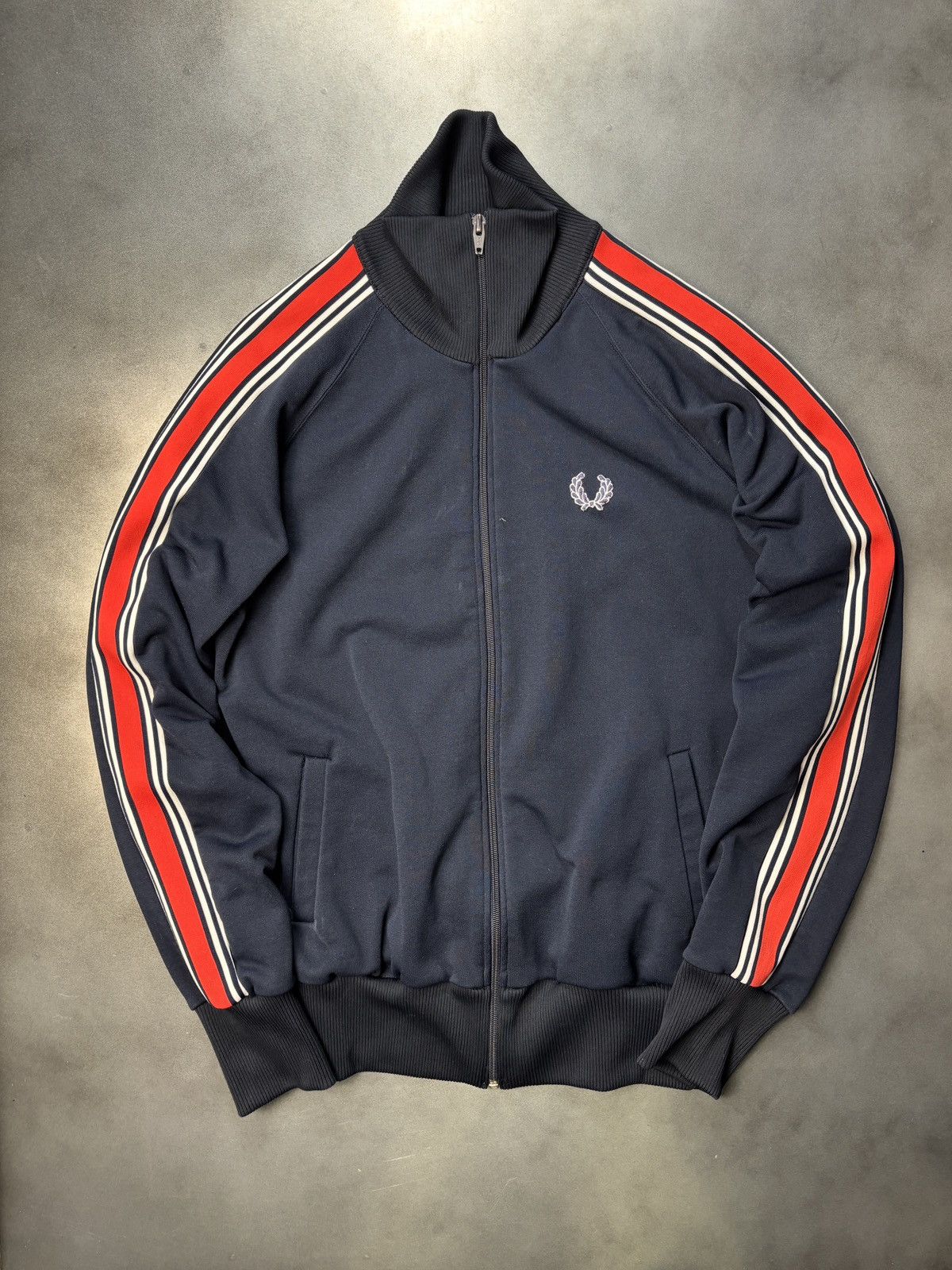 Vintage Fred Perry Track Suit Top Made in Japan Sport Turtle