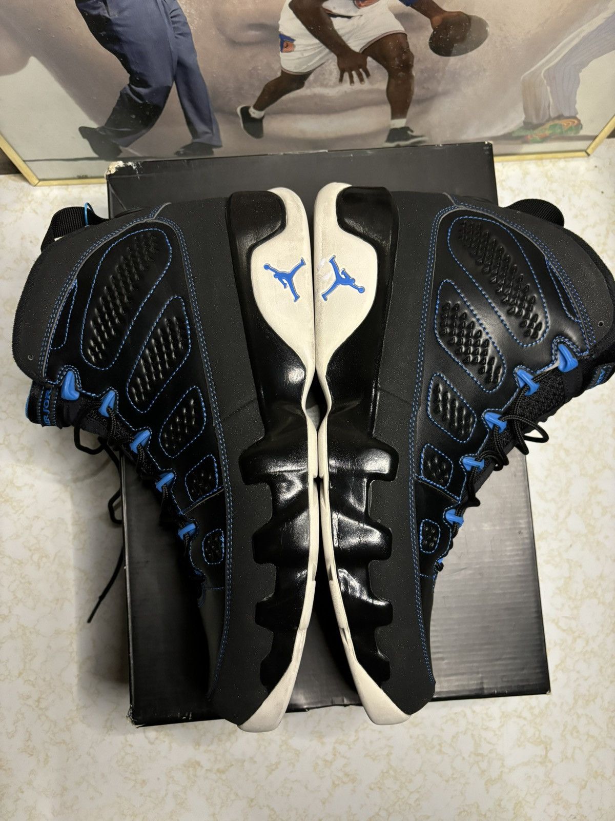 Jordan Brand Air Jordan 9 Retro OG photo blue Size US 12 / EU 45 - 4 Thumbnail