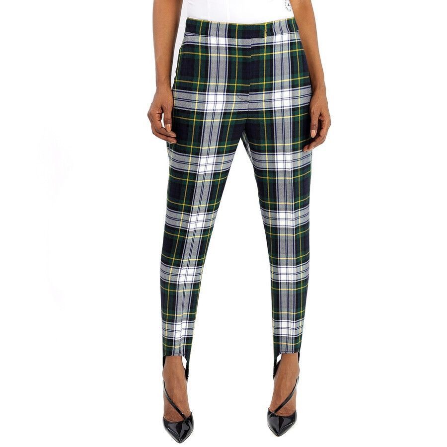Burberry Burberry Tartan Wool High-waisted Stirrup Wool Trousers Size 26" / US 2 / IT 38 - 4 Thumbnail