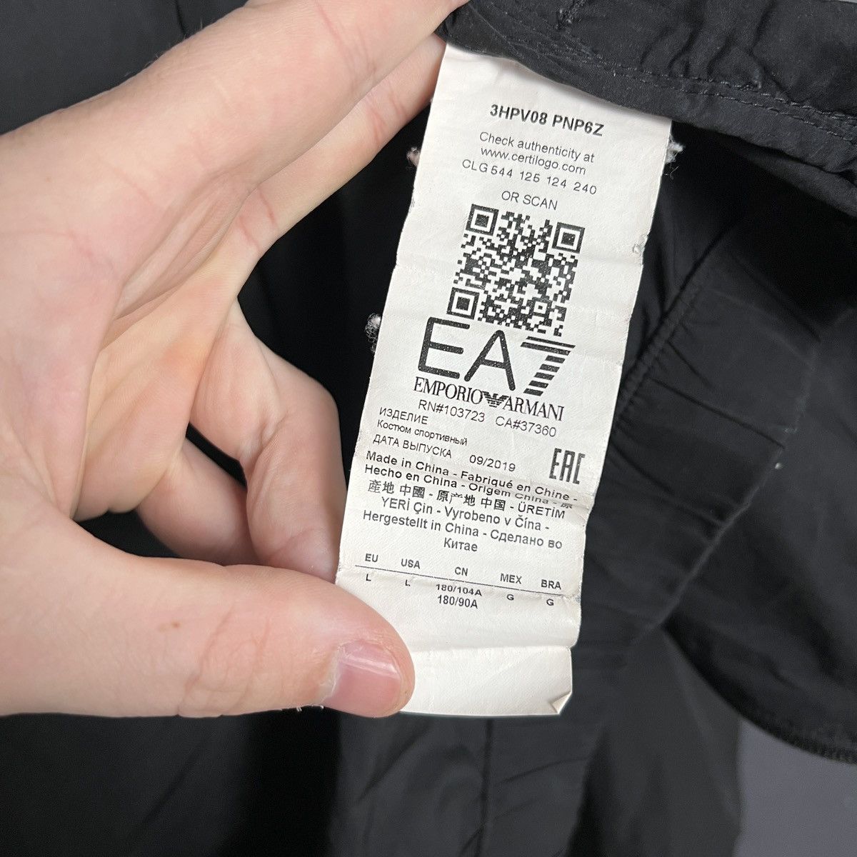 Emporio Armani Emporio Armani EA7 Windbreaker Ventus 7 Jacket mens size L M Size US L / EU 52-54 / 3 - 9 Thumbnail