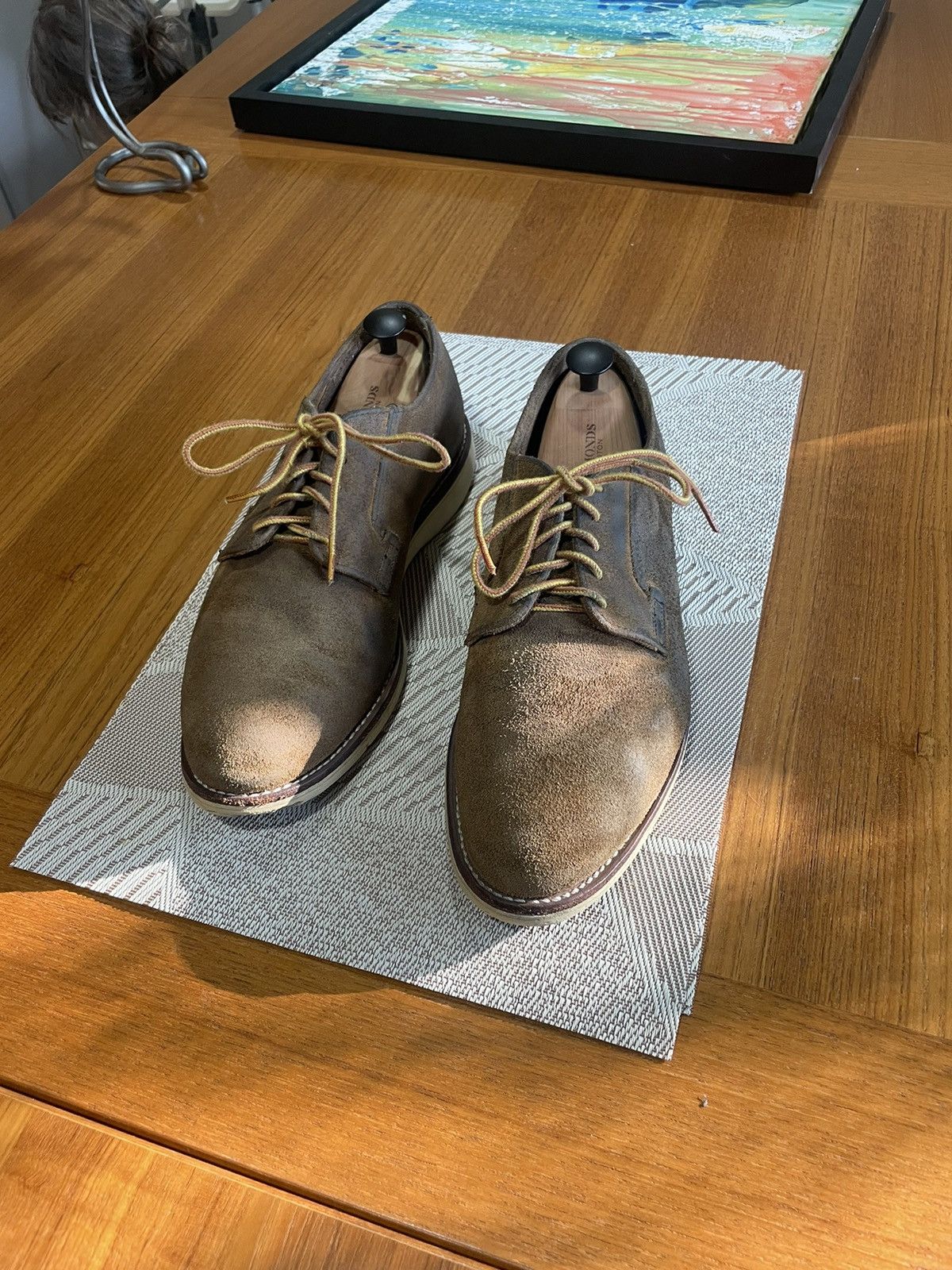 image of Red Wing 3120 Postman Oxford Shoes in Tan, Men's (Size 10.5)