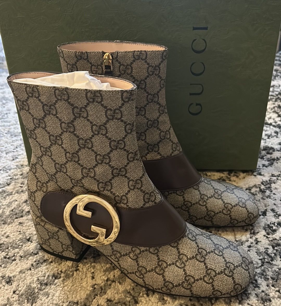 Gucci Gucci Blondie GG Supreme Boots size 39 Size US 9 / IT 39 - 3 Thumbnail