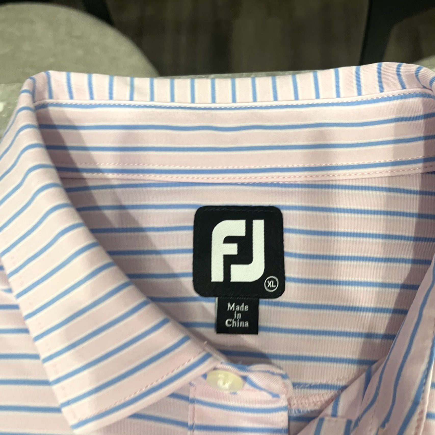 Footjoy FootJoy Polo Shirt Mens XL Pink Stripe Striped Golf Athletic Pine Lake Country Club 1952 Multicolor Countries 1952 Shirt Size US XL / EU 56 / 4 - 3 Thumbnail