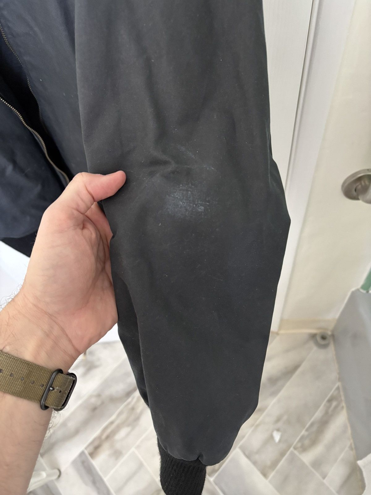 3sixteen 3sixteen Black Waxed Stadium Bomber Jacket Size US L / EU 52-54 / 3 - 5 Thumbnail