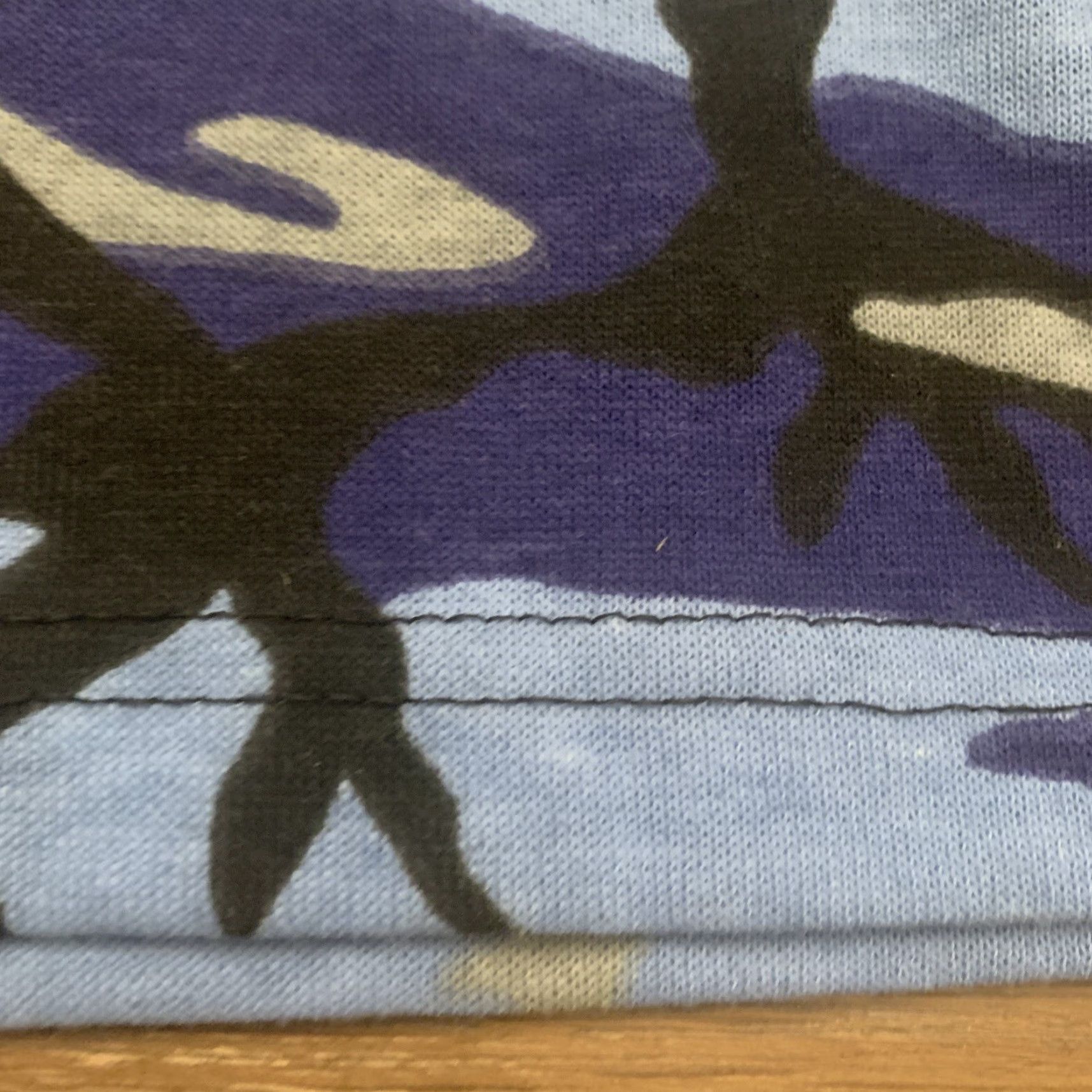 Vintage VINTAGE Tee Swing 90s Blue Tiger Camo T-Shirt Adult XL Military RARE Mens Size US XL / EU 56 / 4 - 4 Thumbnail