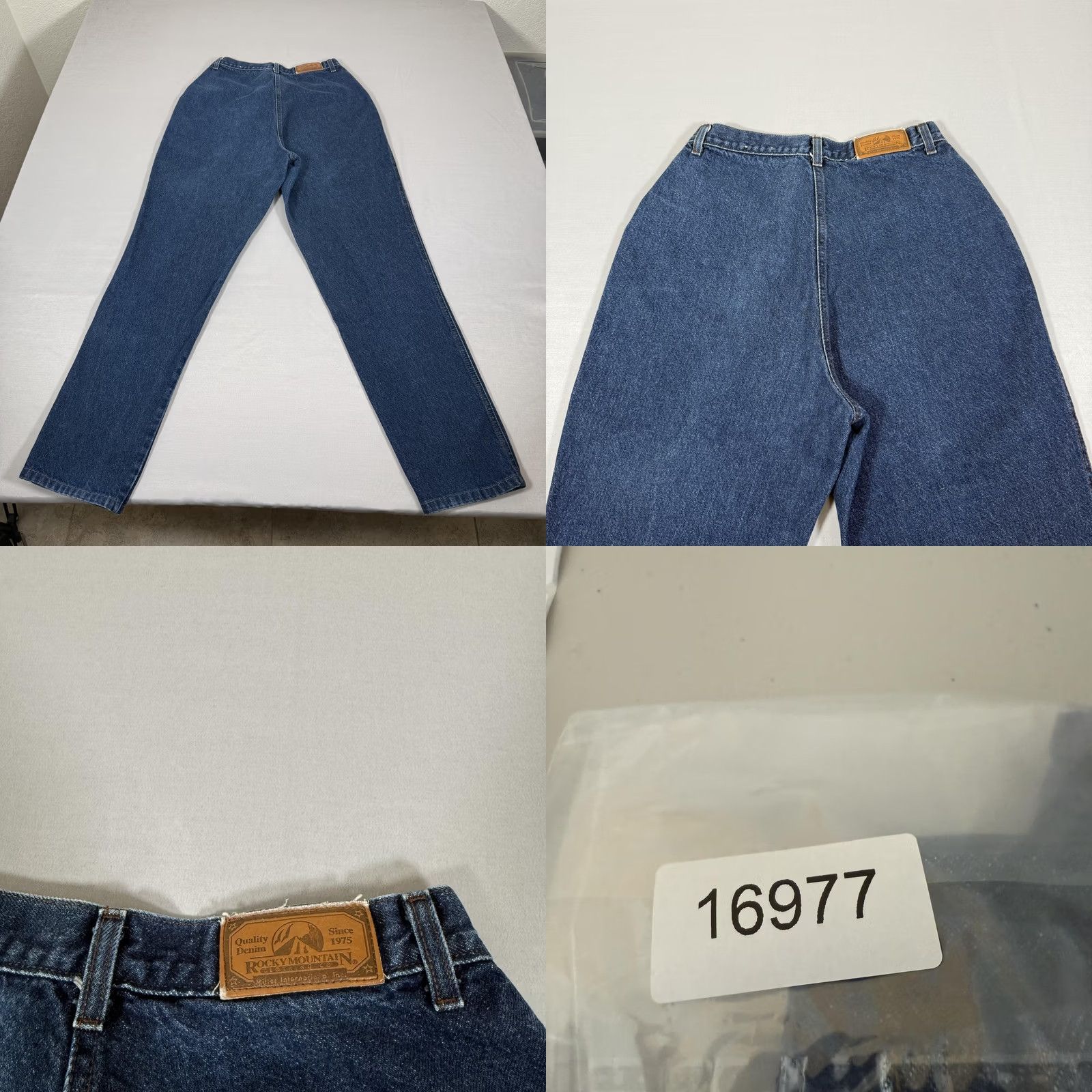 Vintage VINTAGE Rocky Mountain Jeans Womens 13 Blue Bare Back Slim Fit Denim Pants 90s Size 34" / US 12 / IT 48 - 9 Thumbnail