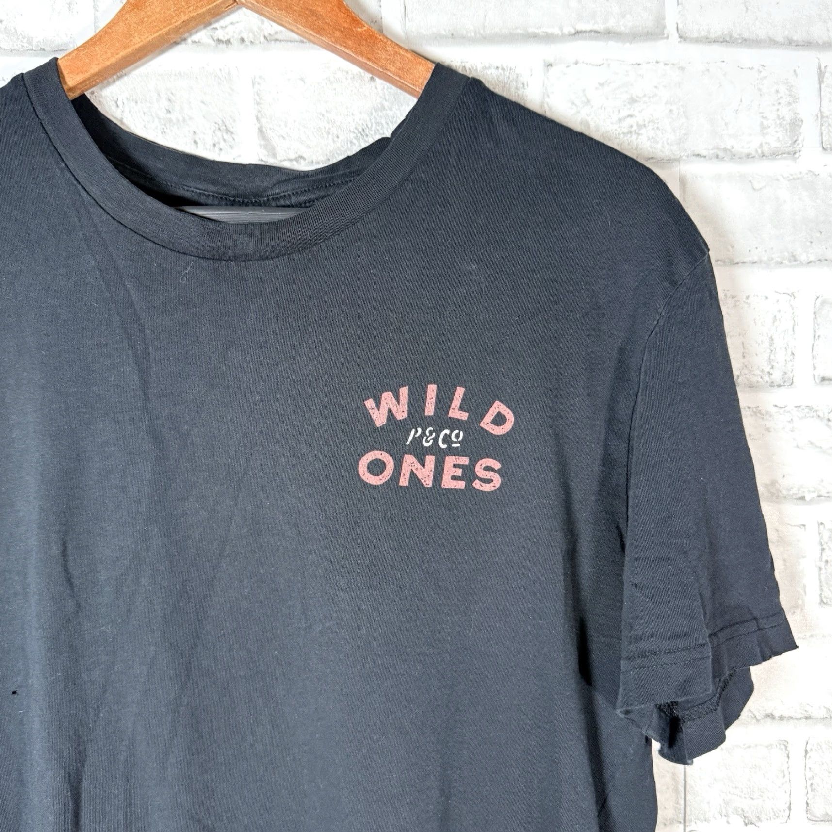 CO Provision & Co Black Wild Ones Graphic T-Shirt Men Medium Casual Streetwear Size US M / EU 48-50 / 2 - 3 Thumbnail
