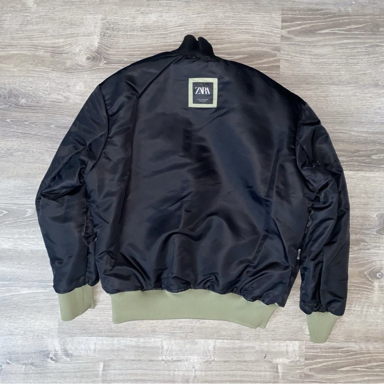 Zara Zara Double Collar Bomber Jacket Size US S / EU 44-46 / 1 - 4 Thumbnail