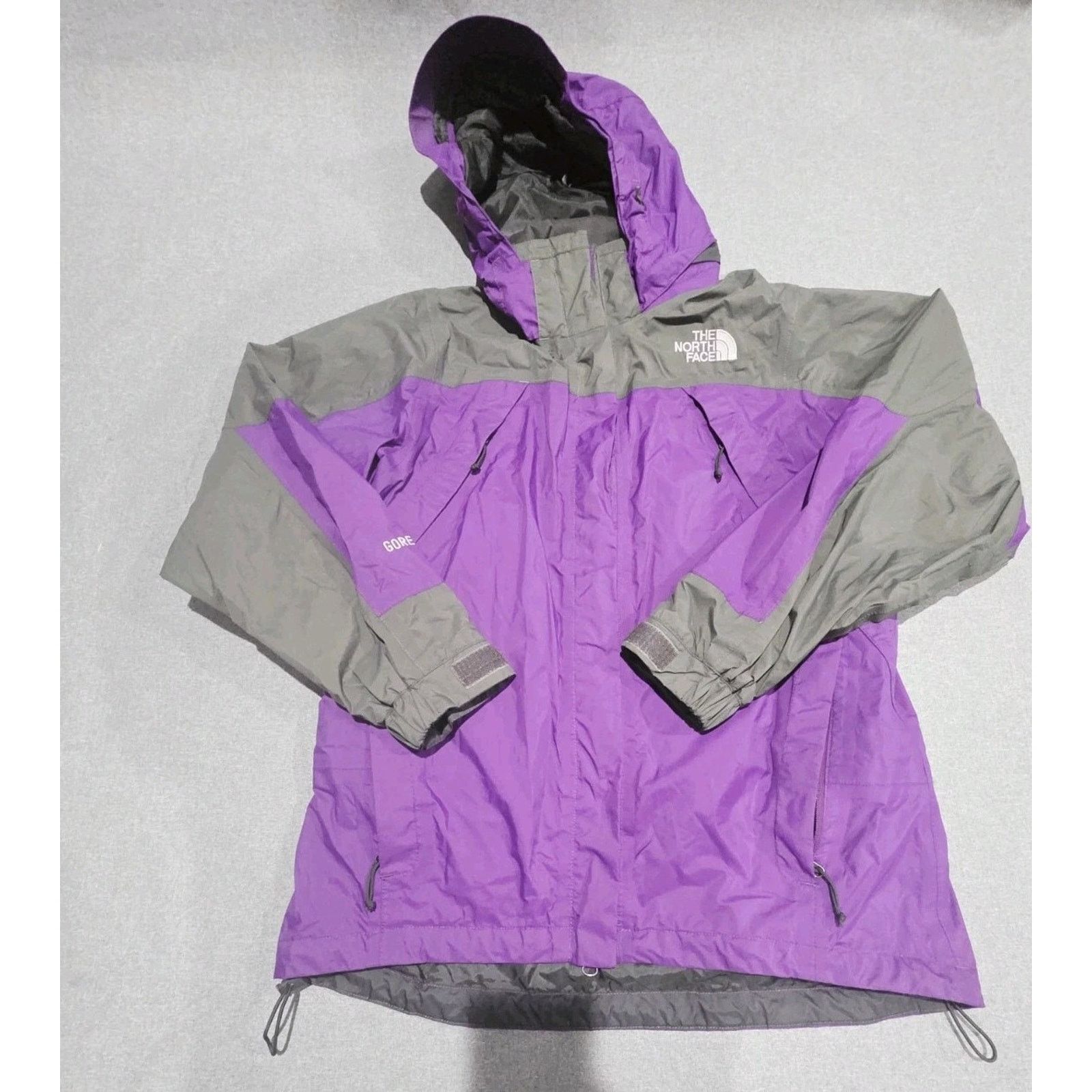 North Face Jacket Womens M Purple Full Zip Goretex Hooded