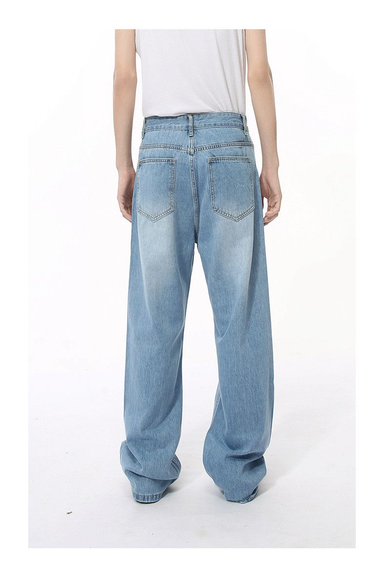 Japanese Brand × Jean Japanese retro simple straight loose washed jeans Size US 32 / EU 48 - 5 Thumbnail