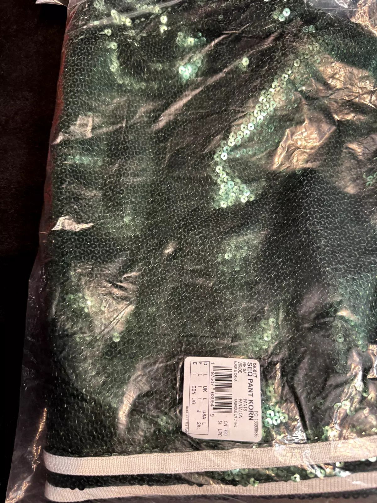 Adidas KoRn Adidas Green Sequin Track Suit Set XL Jacket & L Pants Size US XL / EU 56 / 4 - 5 Thumbnail