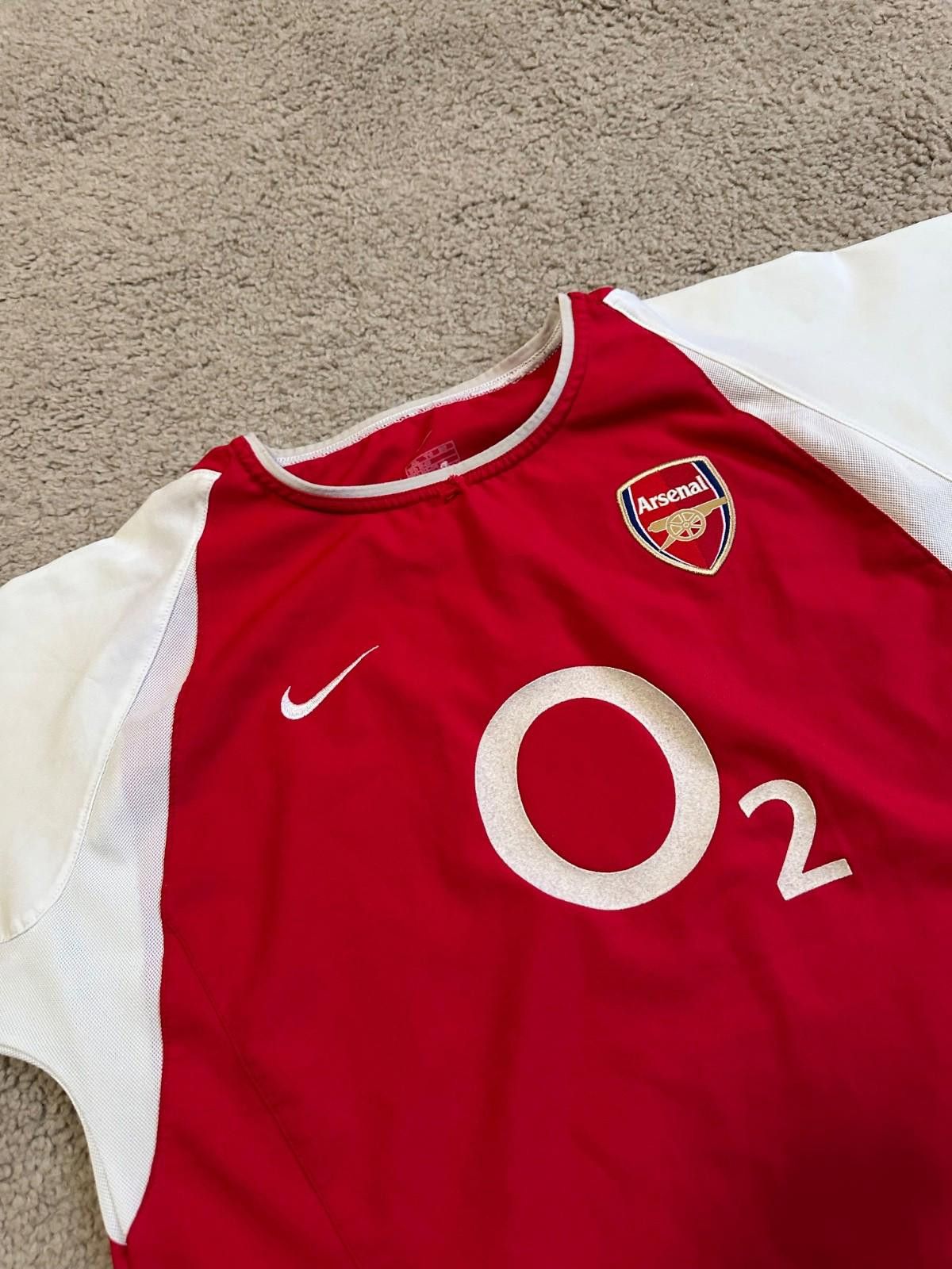 Nike Arsenal 2002/04 Nike Football Soccer Jersey Sz XL(Boys) Size US XS / EU 42 / 0 - 3 Thumbnail