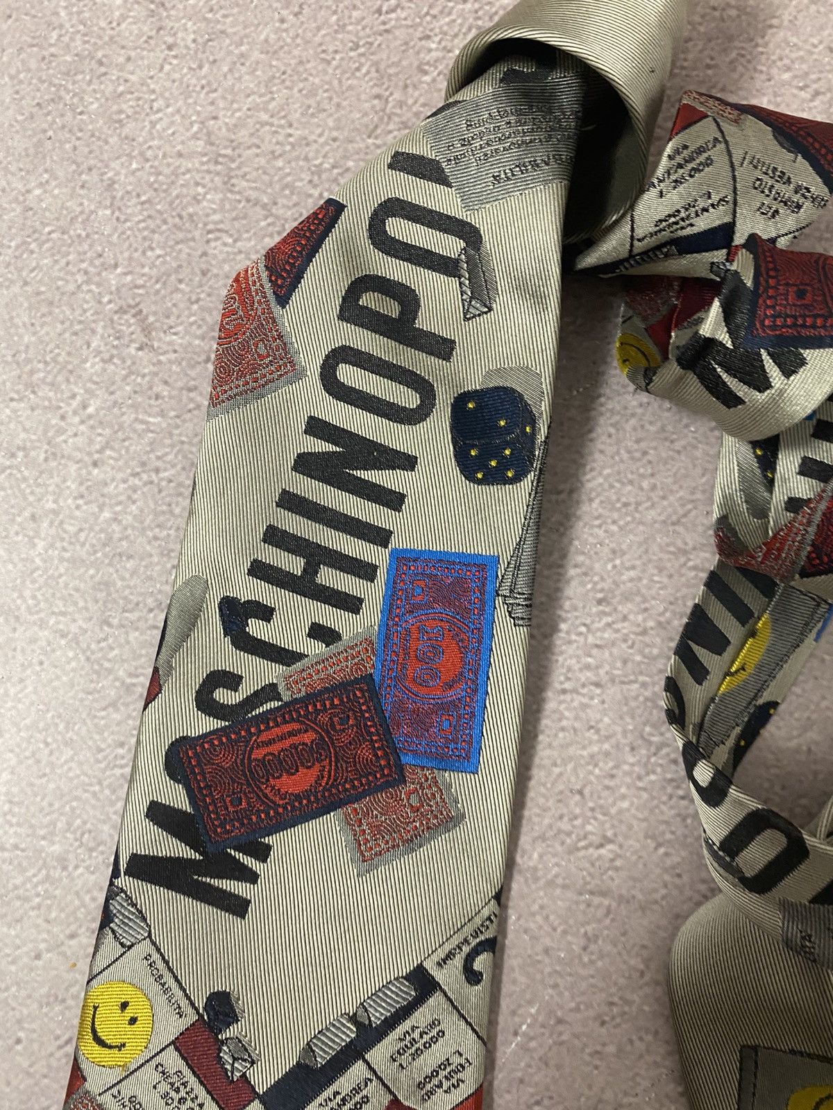Moschino × Vintage Moschino vintage distressed futuristic tie Size ONE SIZE - 5 Thumbnail