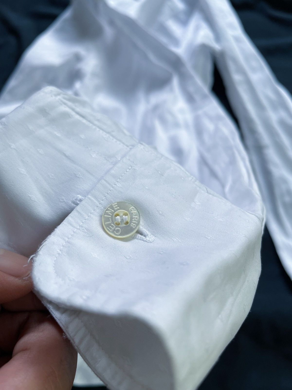 Celine CELINE WHITE BUTTON DOWN SHIRT Size US L / EU 52-54 / 3 - 8 Thumbnail