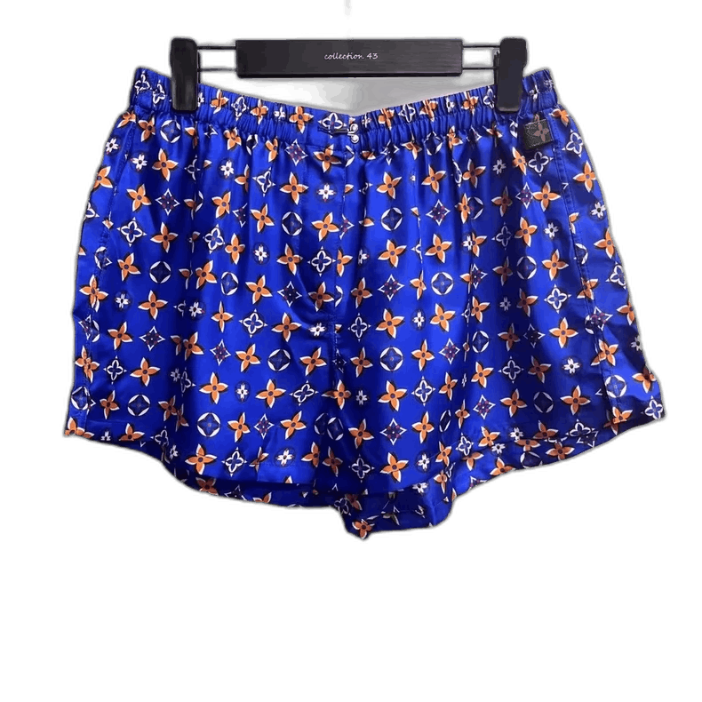 Louis Vuitton Blue Printed Shorts