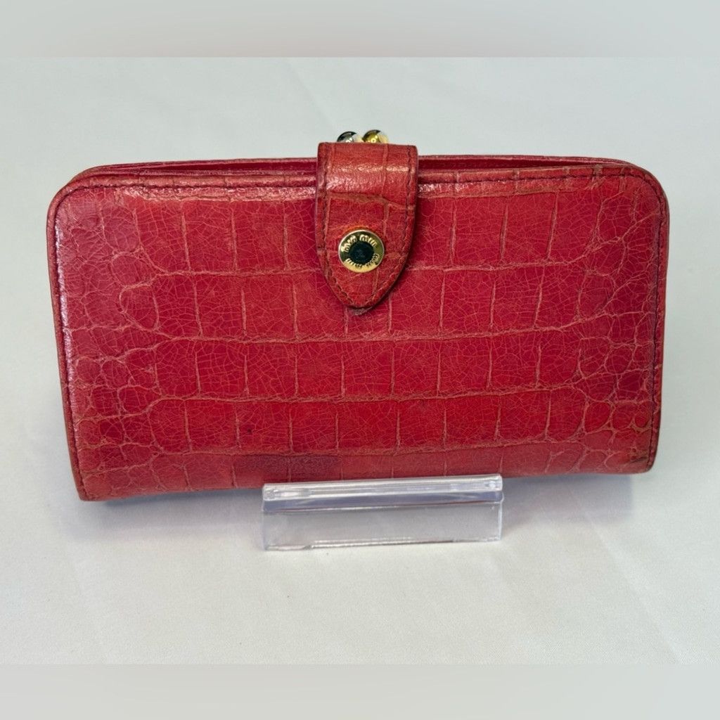 Miu Miu Miu Miu Croc Embossed Kisslock Wallet Size ONE SIZE - 2 Thumbnail
