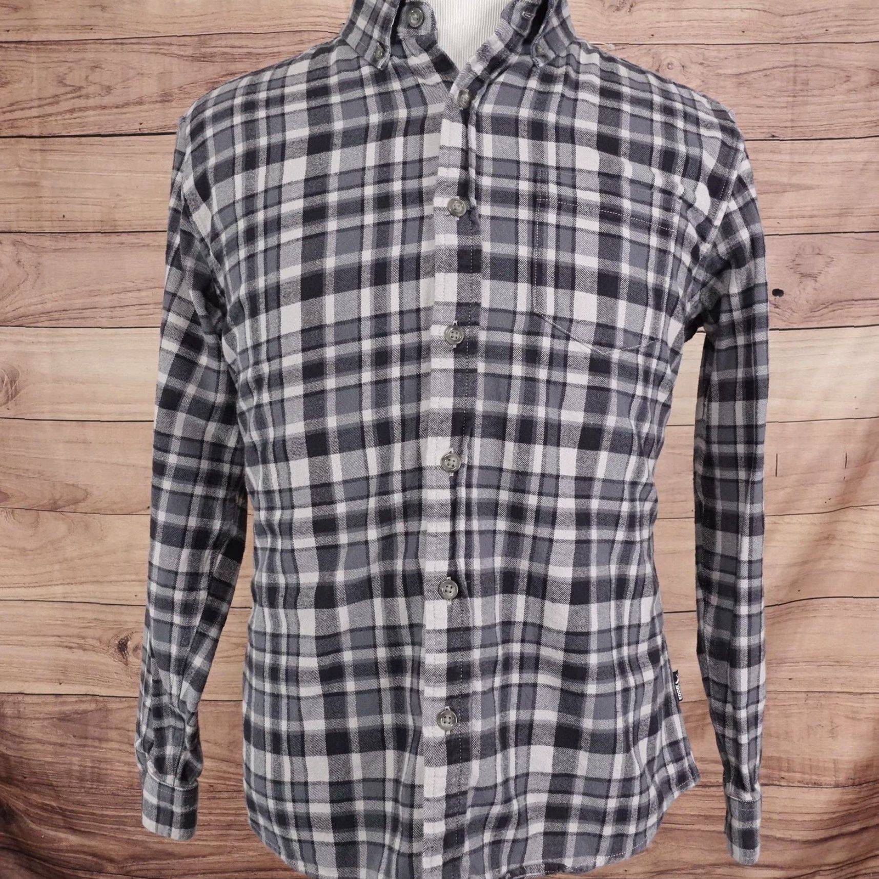 Eddie Bauer Eddie Bauer Shirt Mens L Gray Plaid Flannel Long Sleeve Button-Up Cotton Size US L / EU 52-54 / 3 - 3 Thumbnail