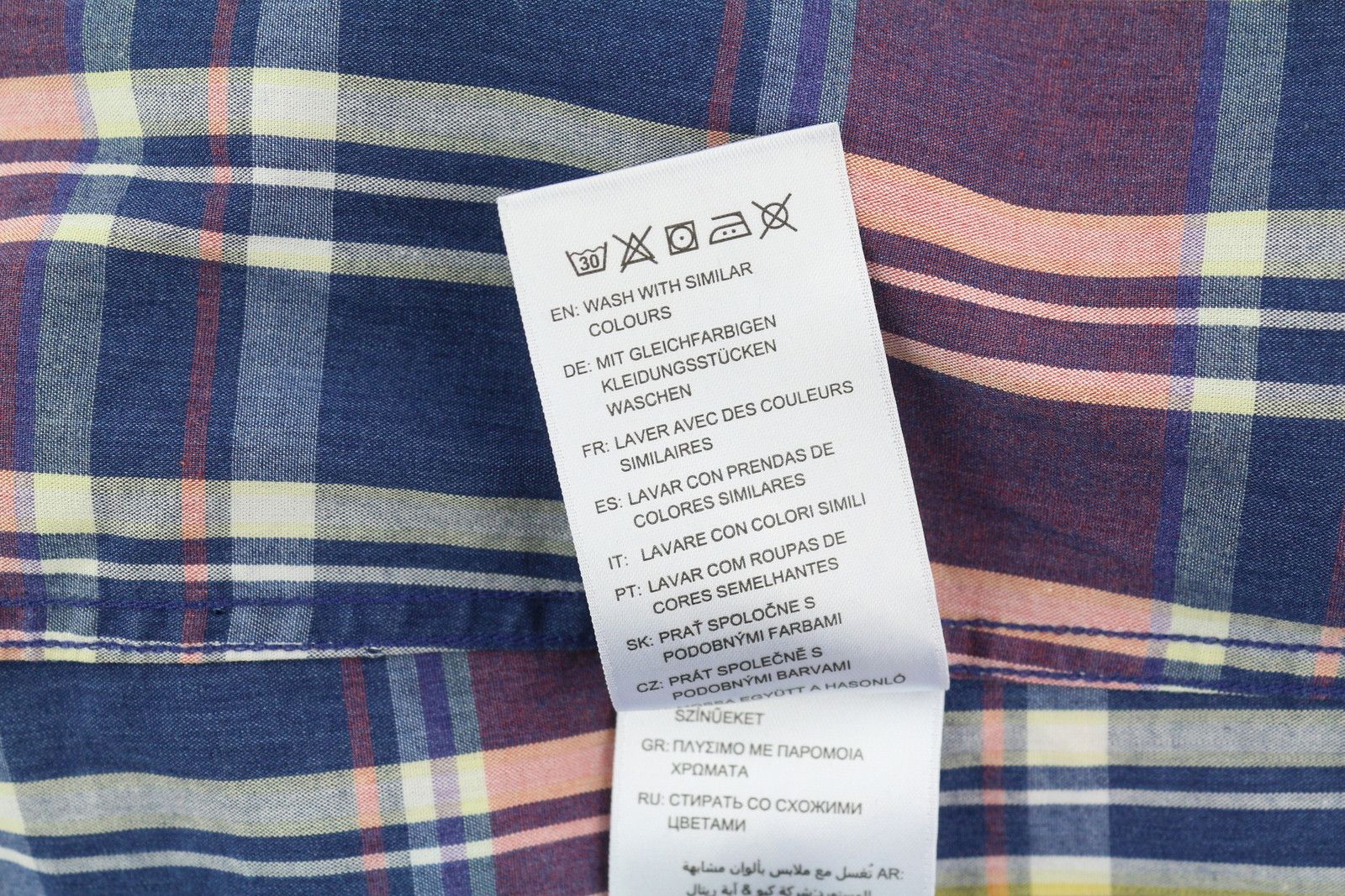 Gant TP INDIGO CHECK EU34 Colourful Button-Up Shirt 85124 Size XS / US 0-2 / IT 36-38 - 9 Thumbnail