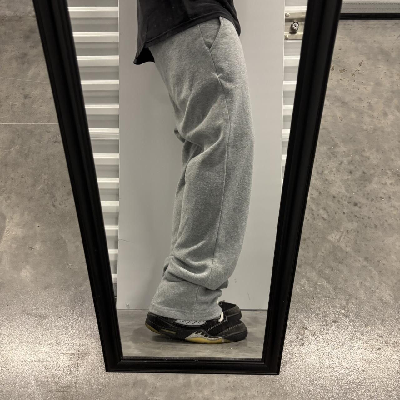 Japanese Brand × Vintage Crazy Vintage Y2K/2000s Light Grey Essential Sweatpants! Size US 30 / EU 46 - 2 Thumbnail