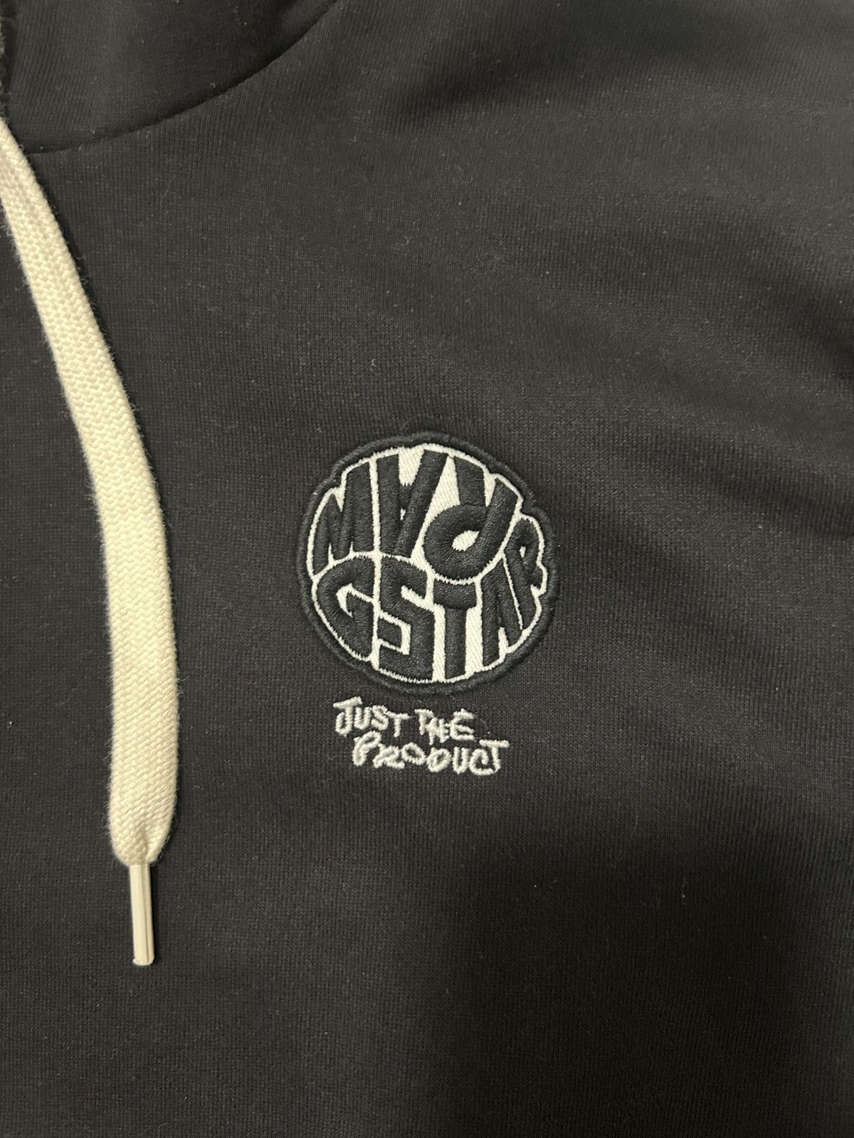 G-Star GSTAR RAW black hoodie with embroidered white logo Size US L / EU 52-54 / 3 - 2 Thumbnail