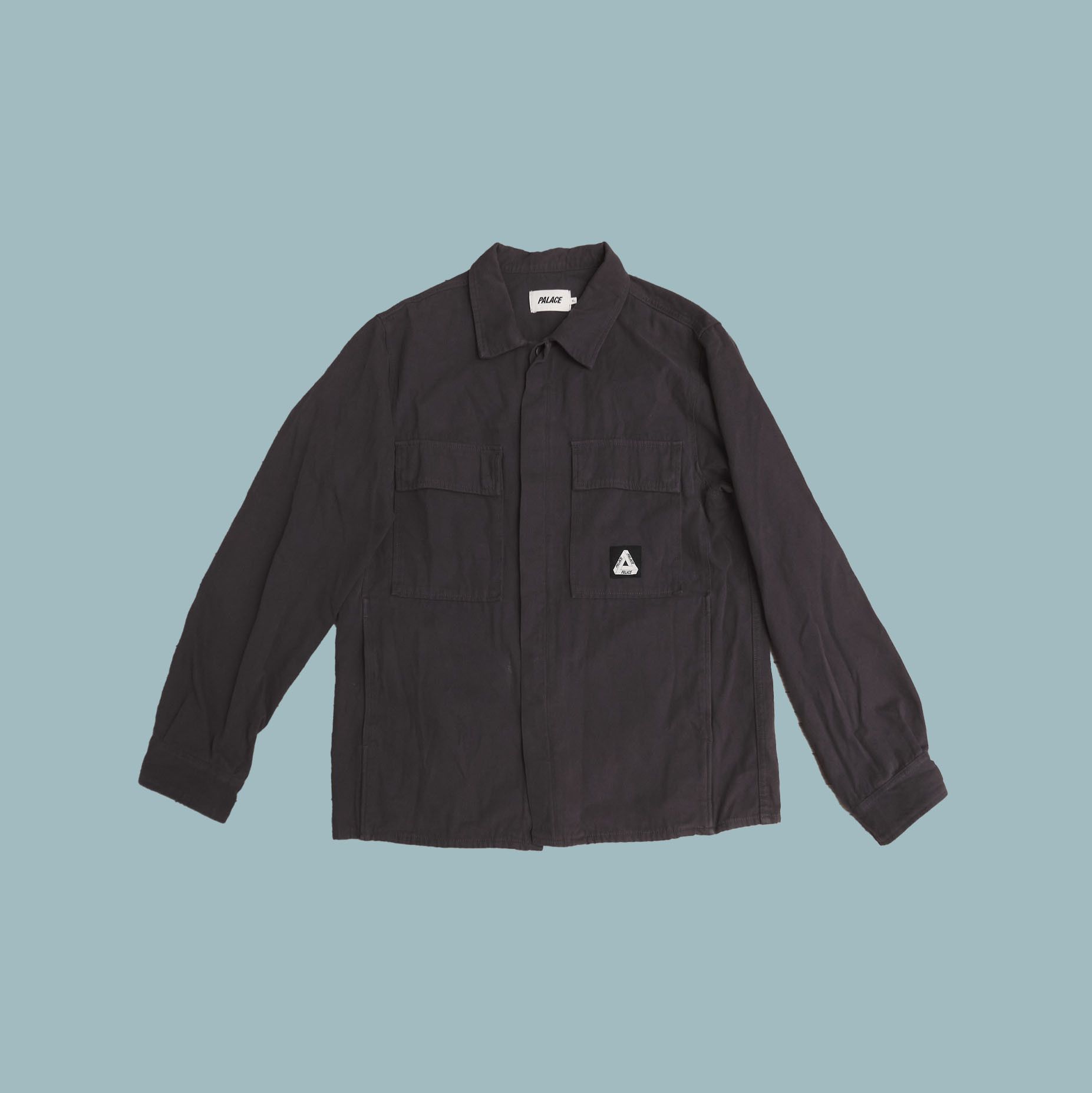 Palace PALACE CANVAS SHIRT WASHED GRAY JACKET Size US XL / EU 56 / 4 - 1 Thumbnail