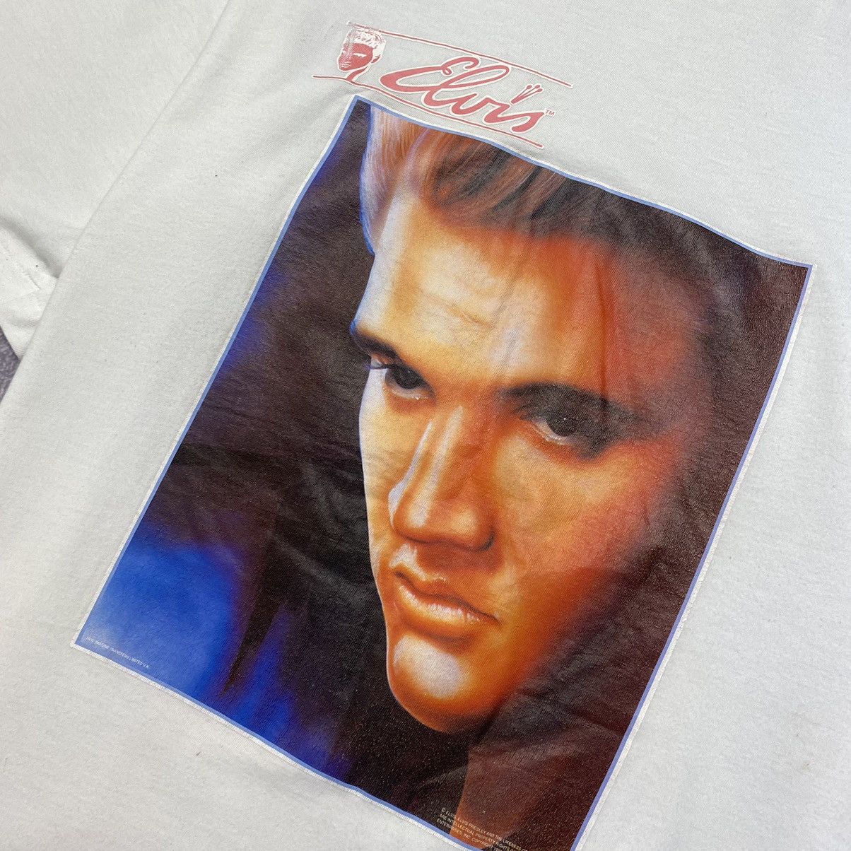 Band Tees Vintage Elvis Presley 1992 Big Face Logo Band tee Size US XL / EU 56 / 4 - 3 Thumbnail