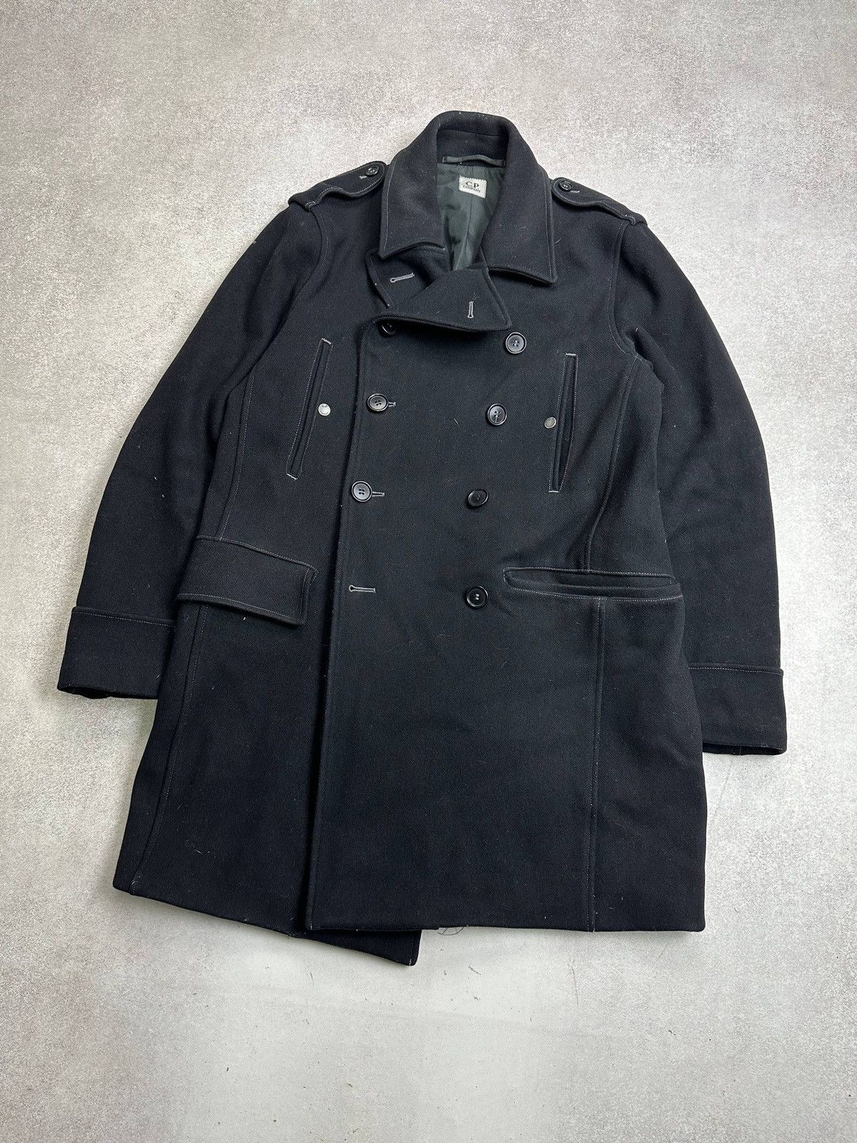 C.P. Company Vintage C.P Company Wool Trench Jacket Massimo Osti M Size US M / EU 48-50 / 2 - 2 Thumbnail