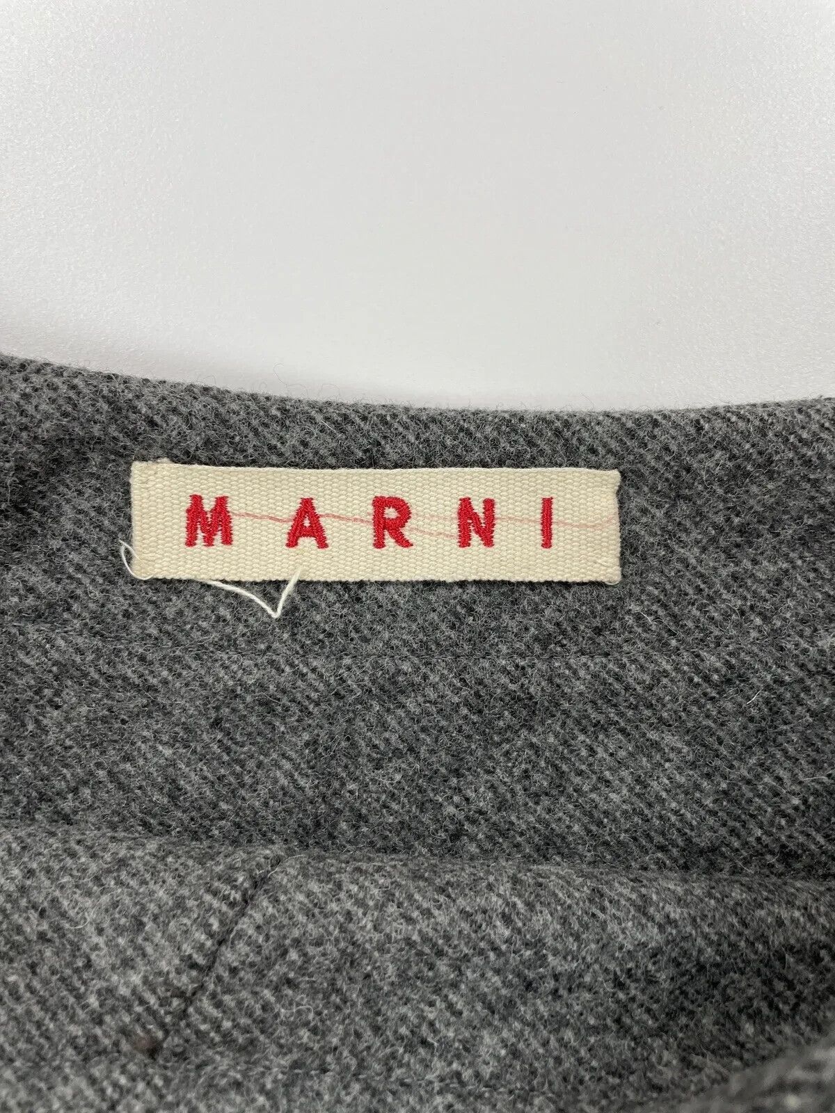 Marni MARNI Wool Short A-line Womens Skirt Grey Size 40 Size 27" / US 4 / IT 40 - 3 Thumbnail