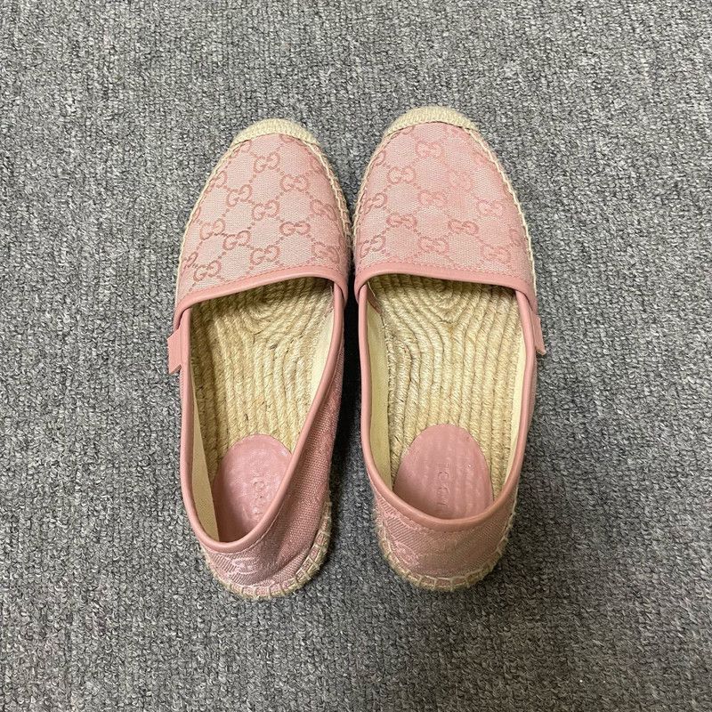 Gucci Gucci Pink GG Canvas Espadrilles Size US 5.5 / EU 38 - 3 Thumbnail