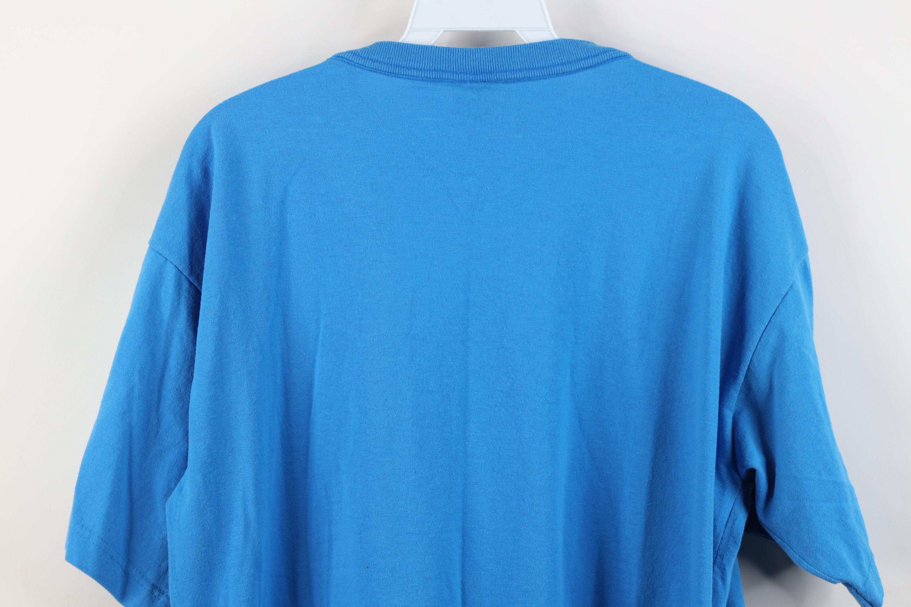 Vintage Vintage 90s Streetwear Short Sleeve Pocket T-Shirt Blue Size XXL / US 16-18 / IT 52-54 - 13 Thumbnail