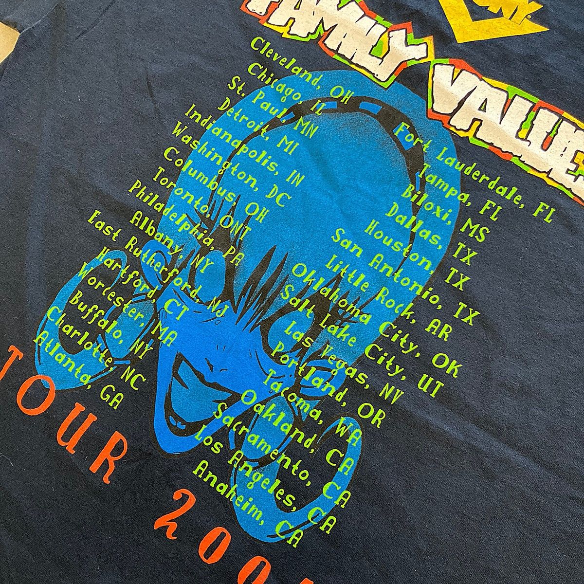 Vintage Vintage Family Values 2001 Tour T-Shirt Size US XL / EU 56 / 4 - 3 Thumbnail