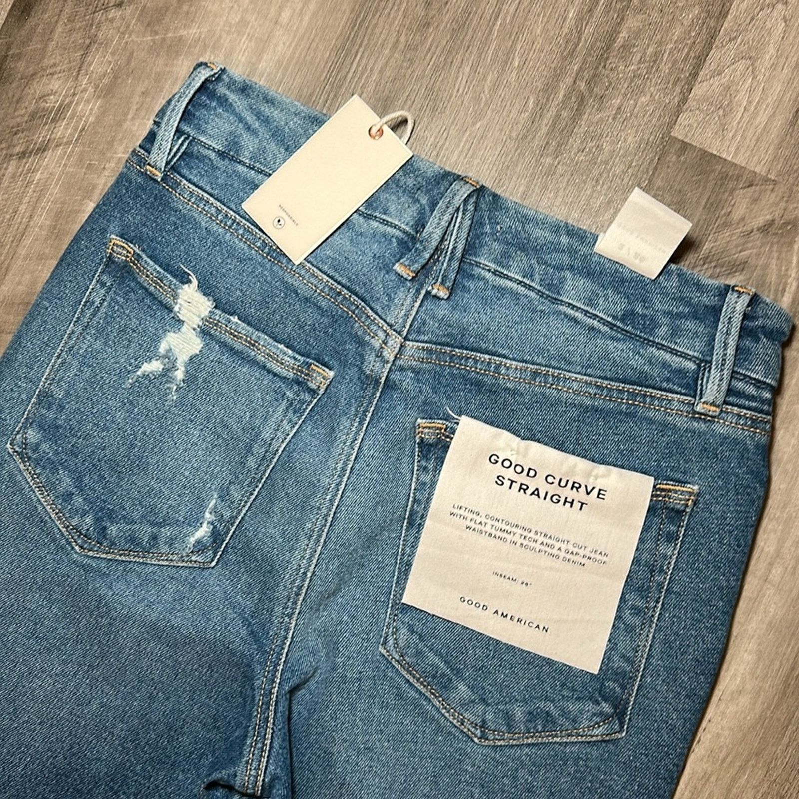 Good American Good American Good Curve Straight Jeans - 2/26 Size 26" / US 2 / IT 38 - 4 Thumbnail