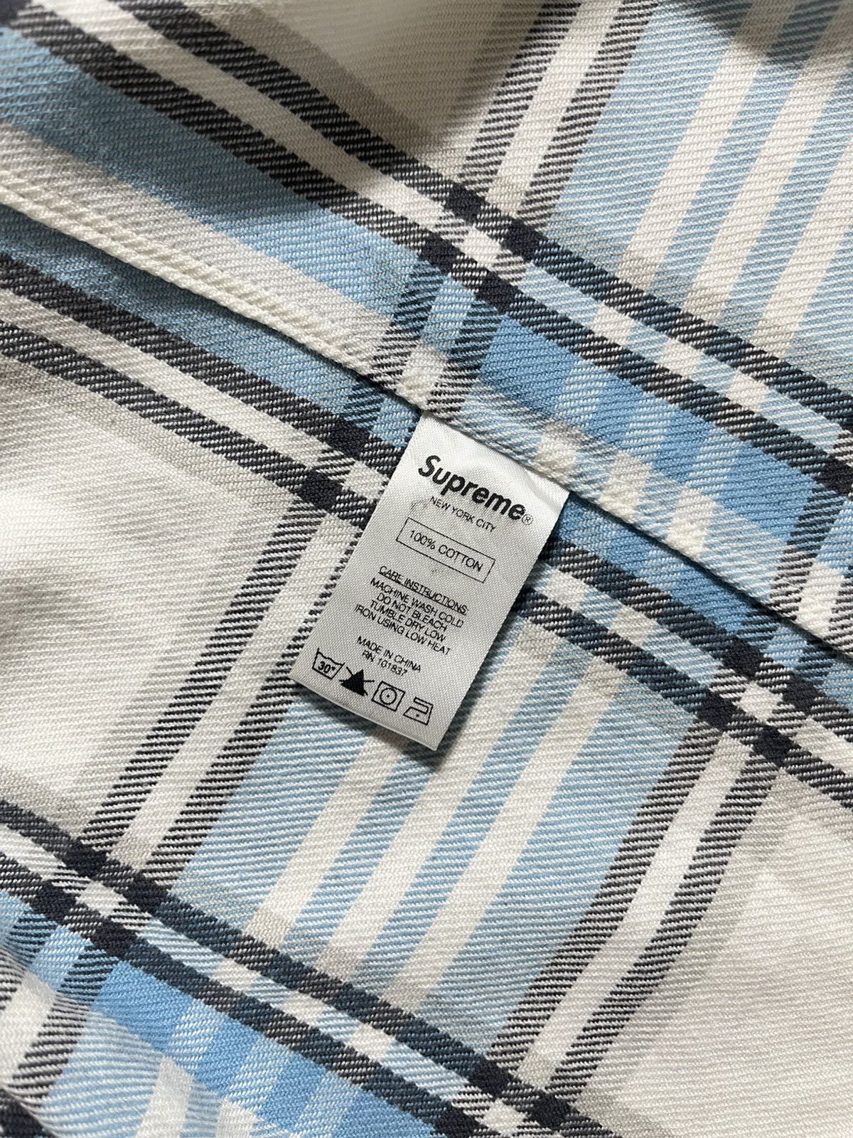 Supreme ❌SOLD❌Supreme plaid flannel shirt Size US L / EU 52-54 / 3 - 8 Thumbnail