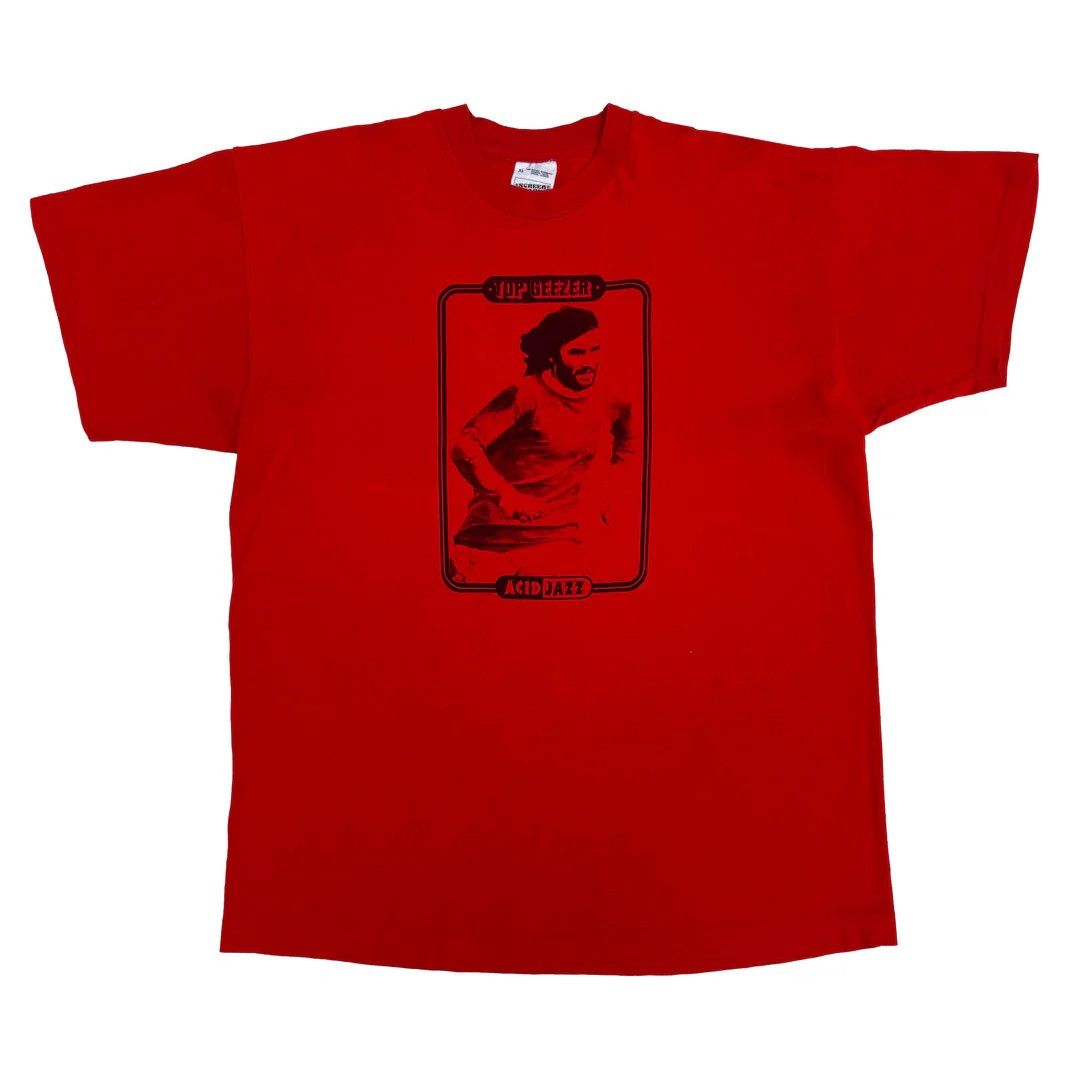 Vintage Acid Jazz Records 1990 90s Vintage Top Geezers Rare T-Shirt Size US XL / EU 56 / 4 - 1 Thumbnail